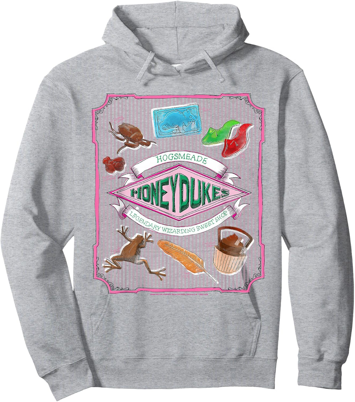 Harry Potter Honeydukes Hogsmeade Label Hoodie - Hoodie | Ash