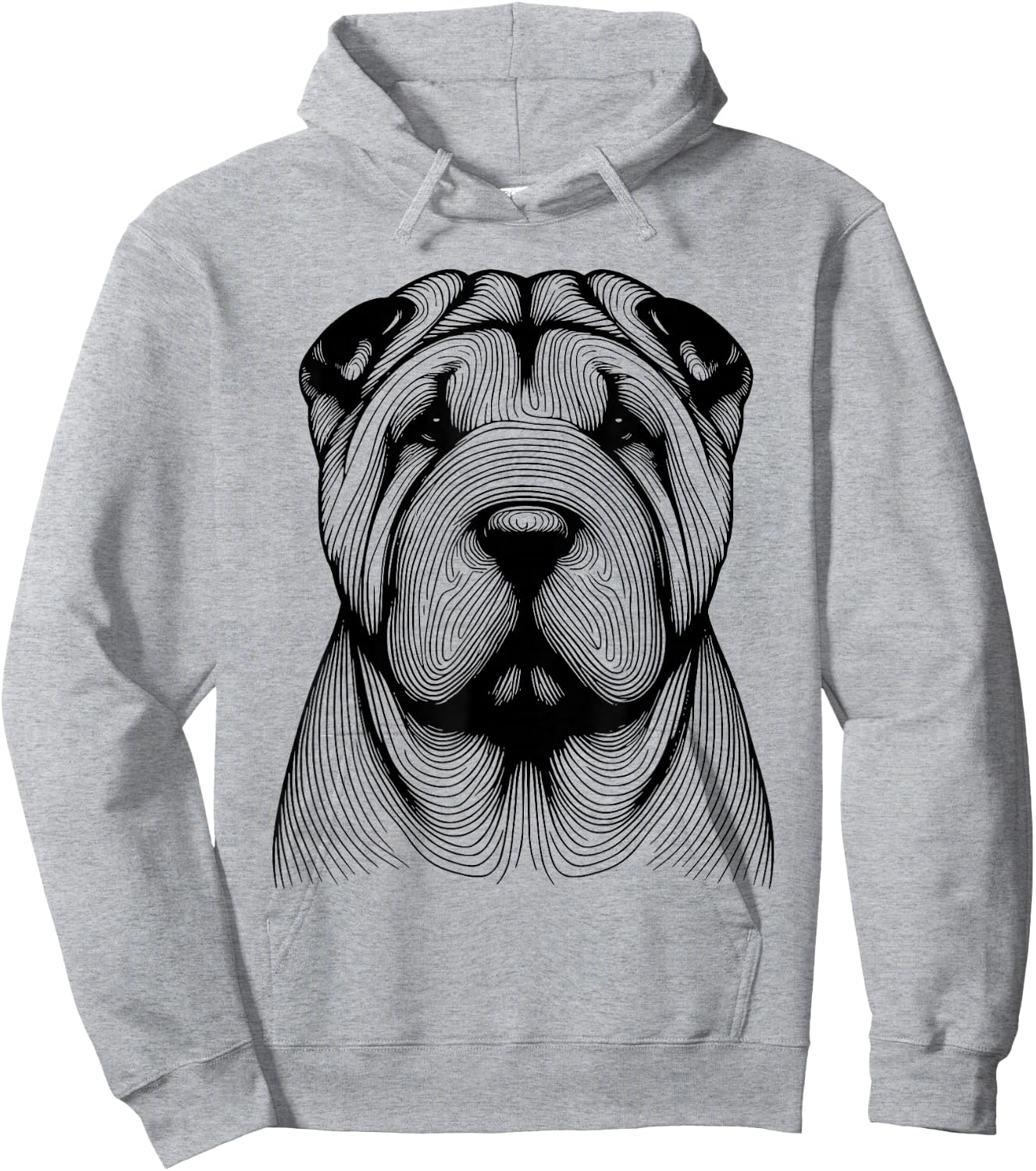 Dog Fingerprint - Shar Pei Dad Mom Women Hoodie - Hoodie | Ash