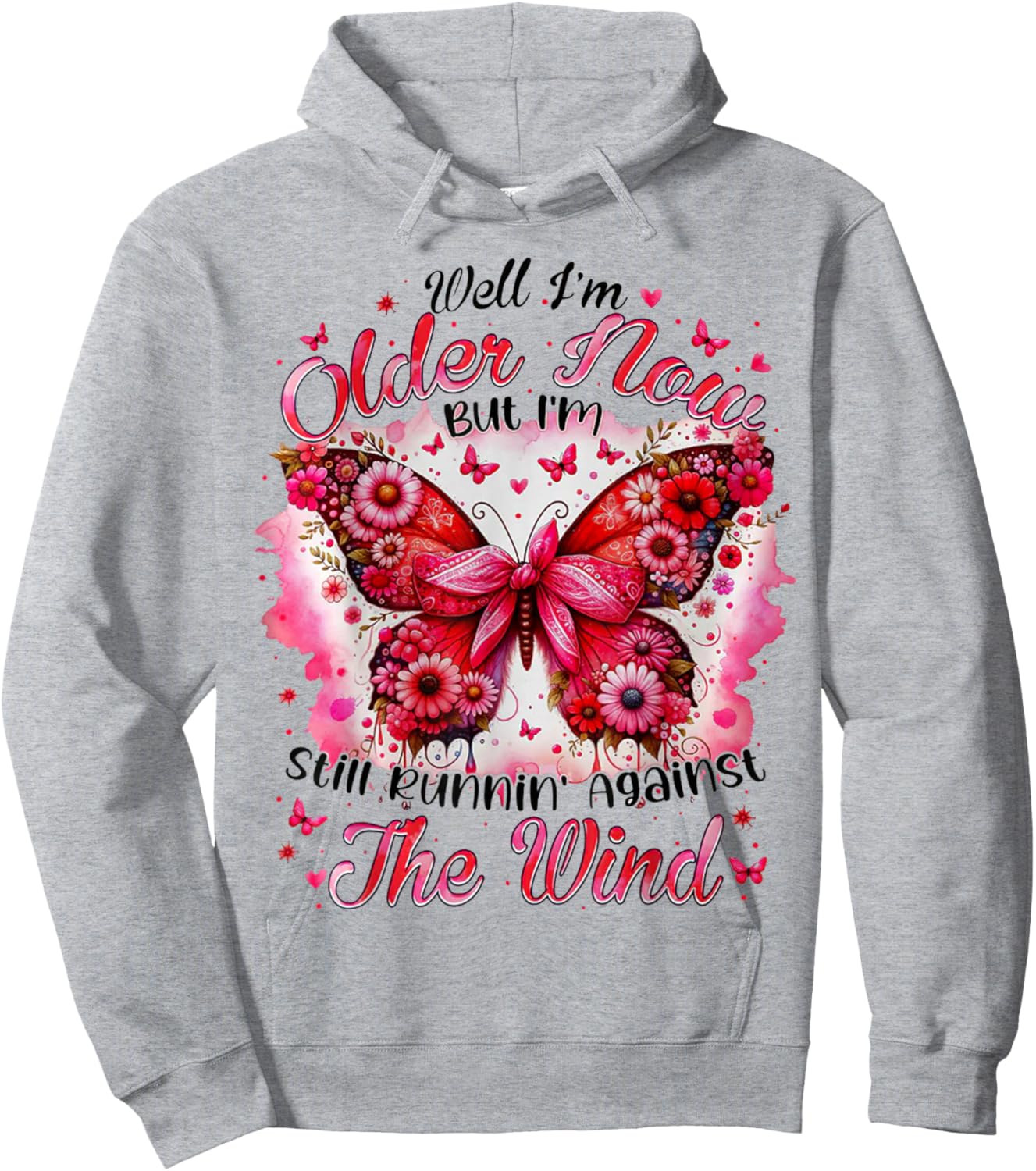 Well I'm Older Now But I'm Still Runnin' Against The Wind Hoodie - Hoodie | Ash
