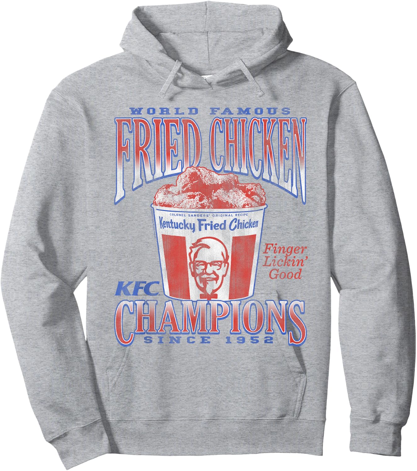 Officially Licensed KFC World Famous Chicken 1952 Champions Hoodie - Hoodie | Ash