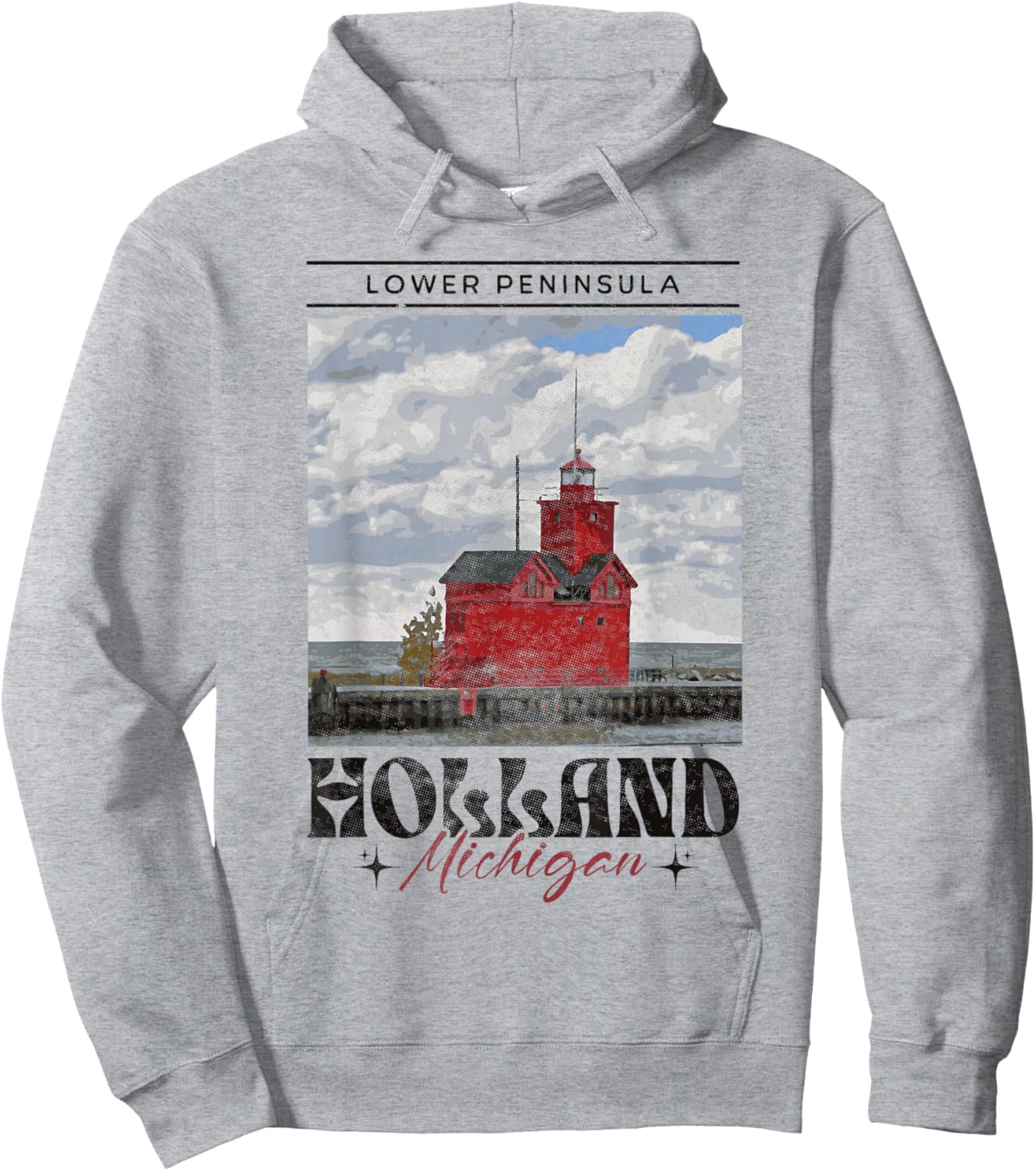 Holland MI Men Women Boys Girls Holland Michigan Hoodie - Hoodie | Ash