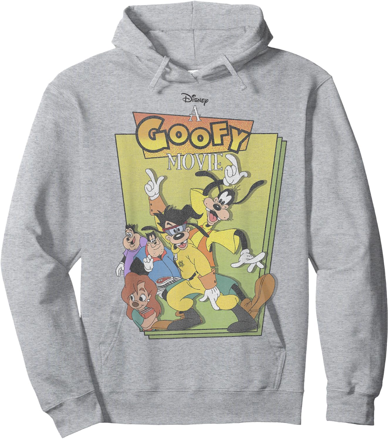 Disney A Goofy Movie Max Powerline Dance Logo Small Hoodie - Hoodie | Ash