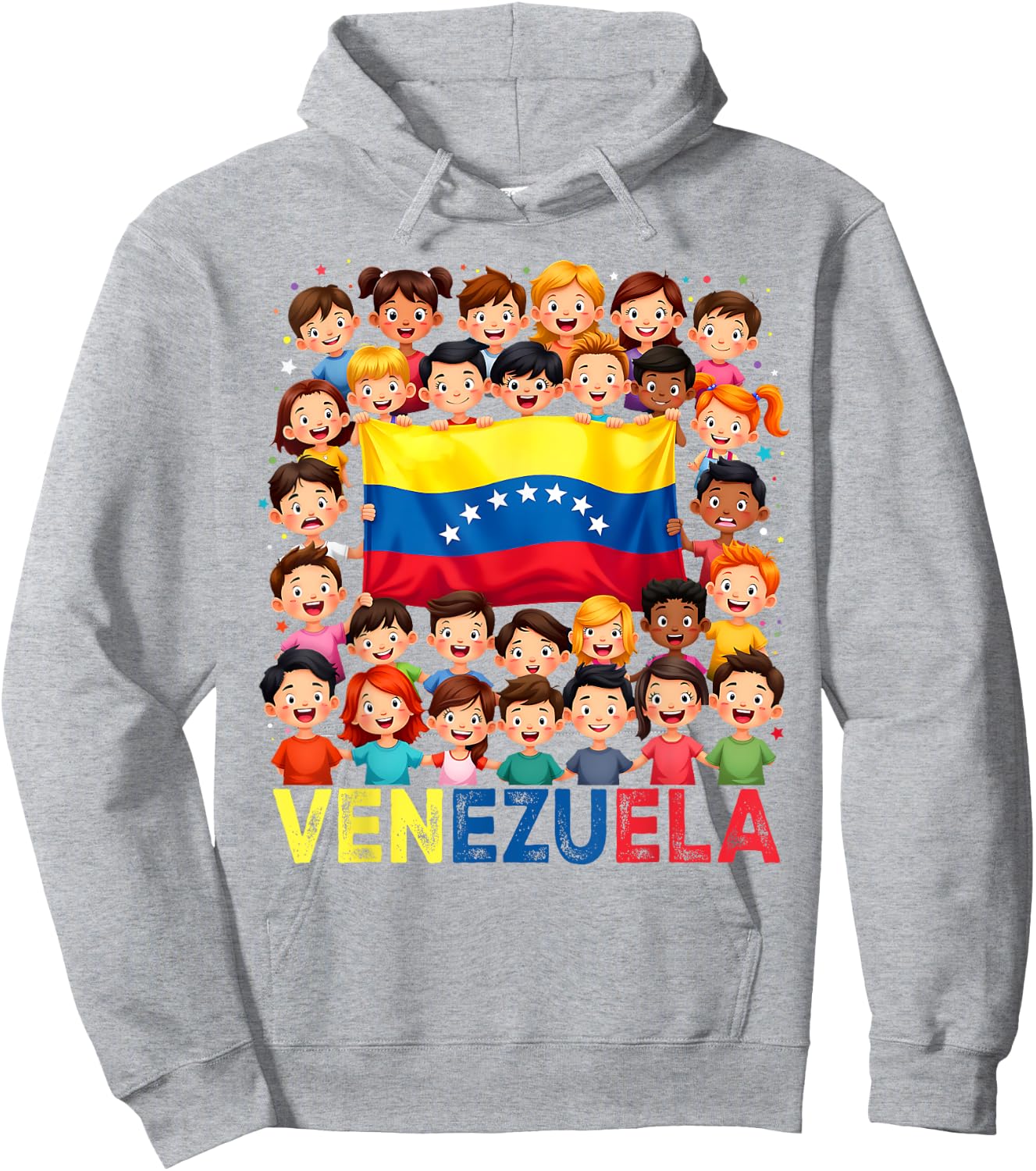 Hispanic Heritage Month Costume Venezuela Flag Pride Kids Hoodie - Hoodie | Ash