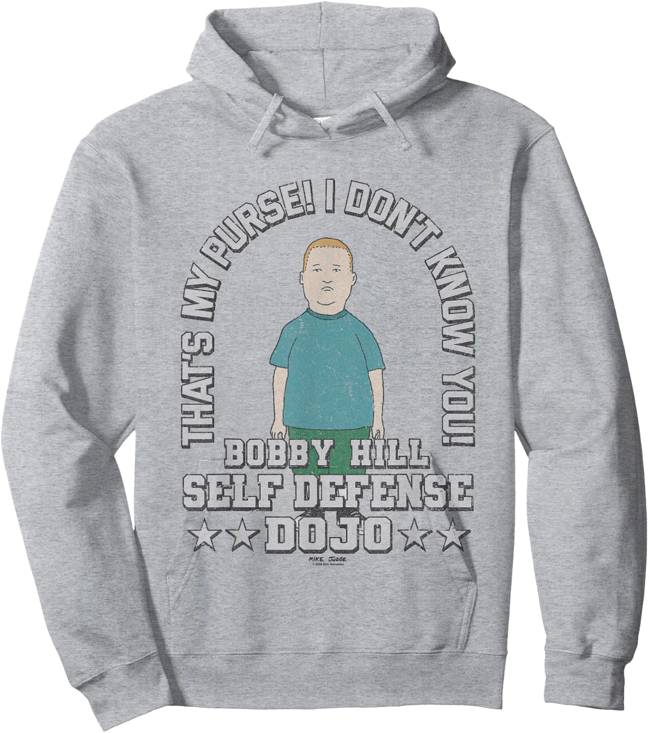 King Of The Hill Bobby Hill Self Defense Dojo Chest Poster Hoodie - Hoodie | Ash