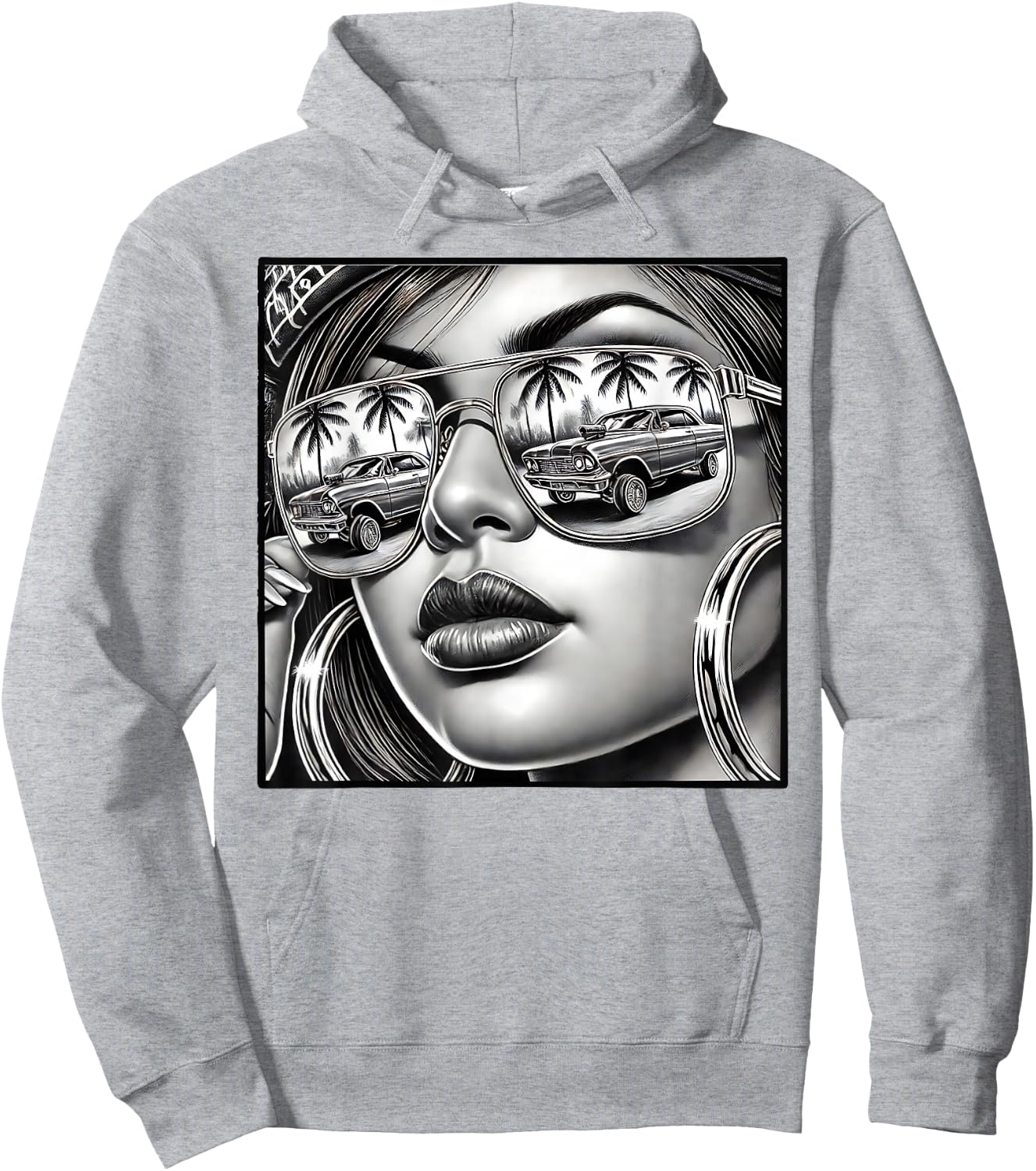 Urban Cultura Chicano Latino Mexican Pride Lowrider Chola Hoodie - Hoodie | Ash