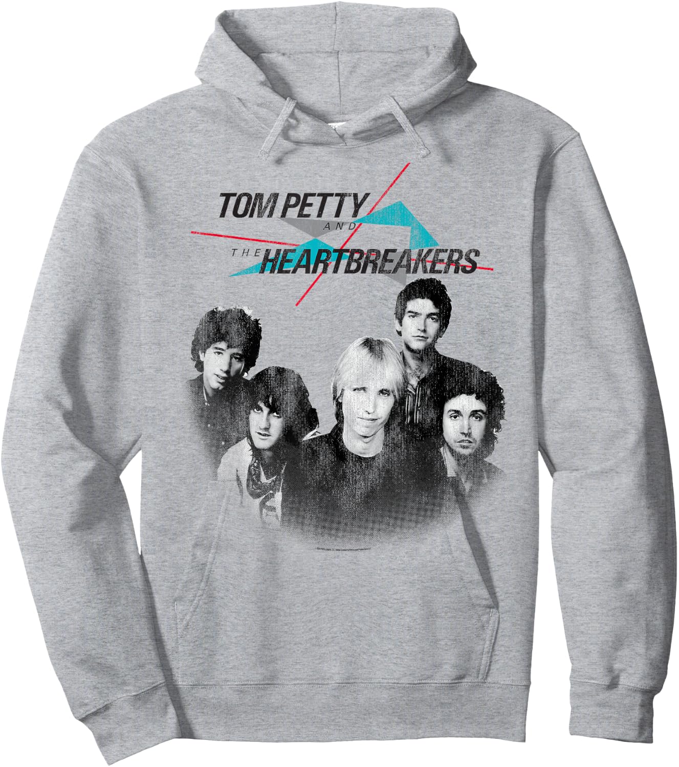 Tom Petty Long After Dark Band Photo Distressed Hoodie - Hoodie | Ash