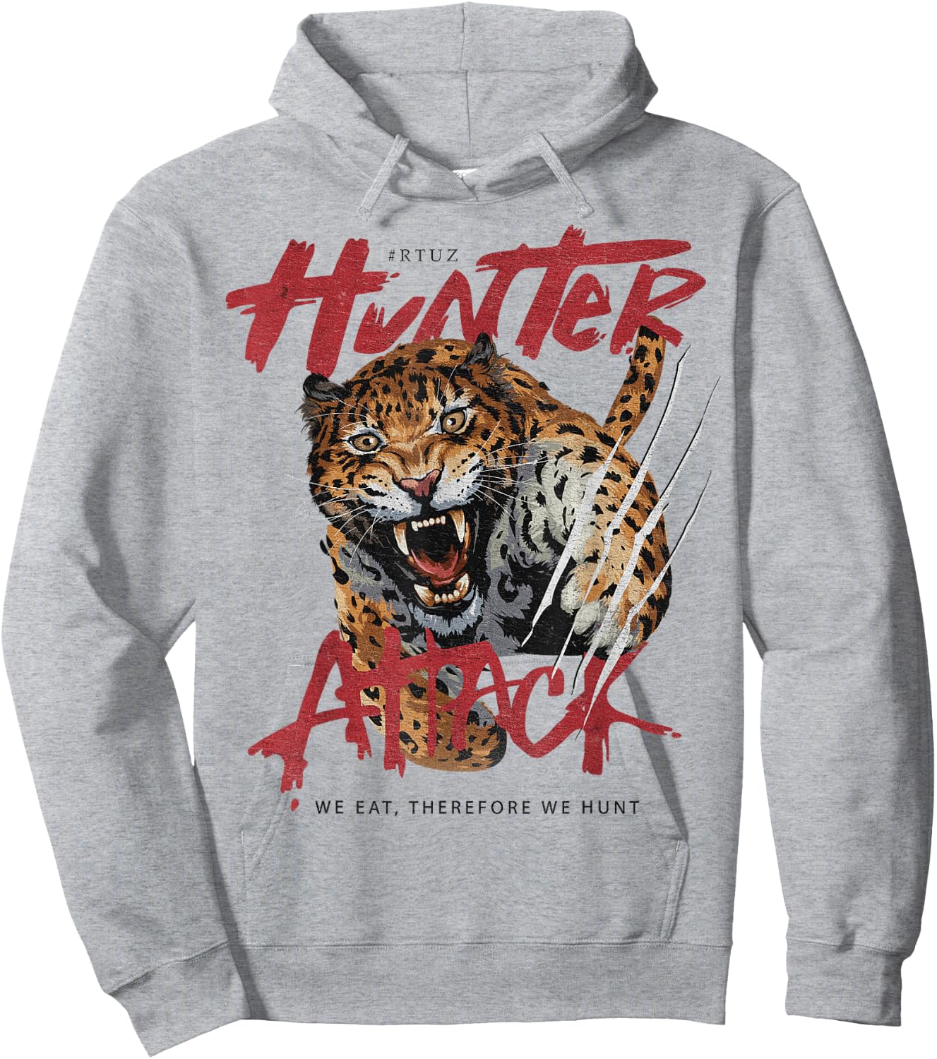 Hip Hop Y2K Vintage Hipster Edgy Urban Streetwear Tiger Women Kids Hoodie - Hoodie | Ash