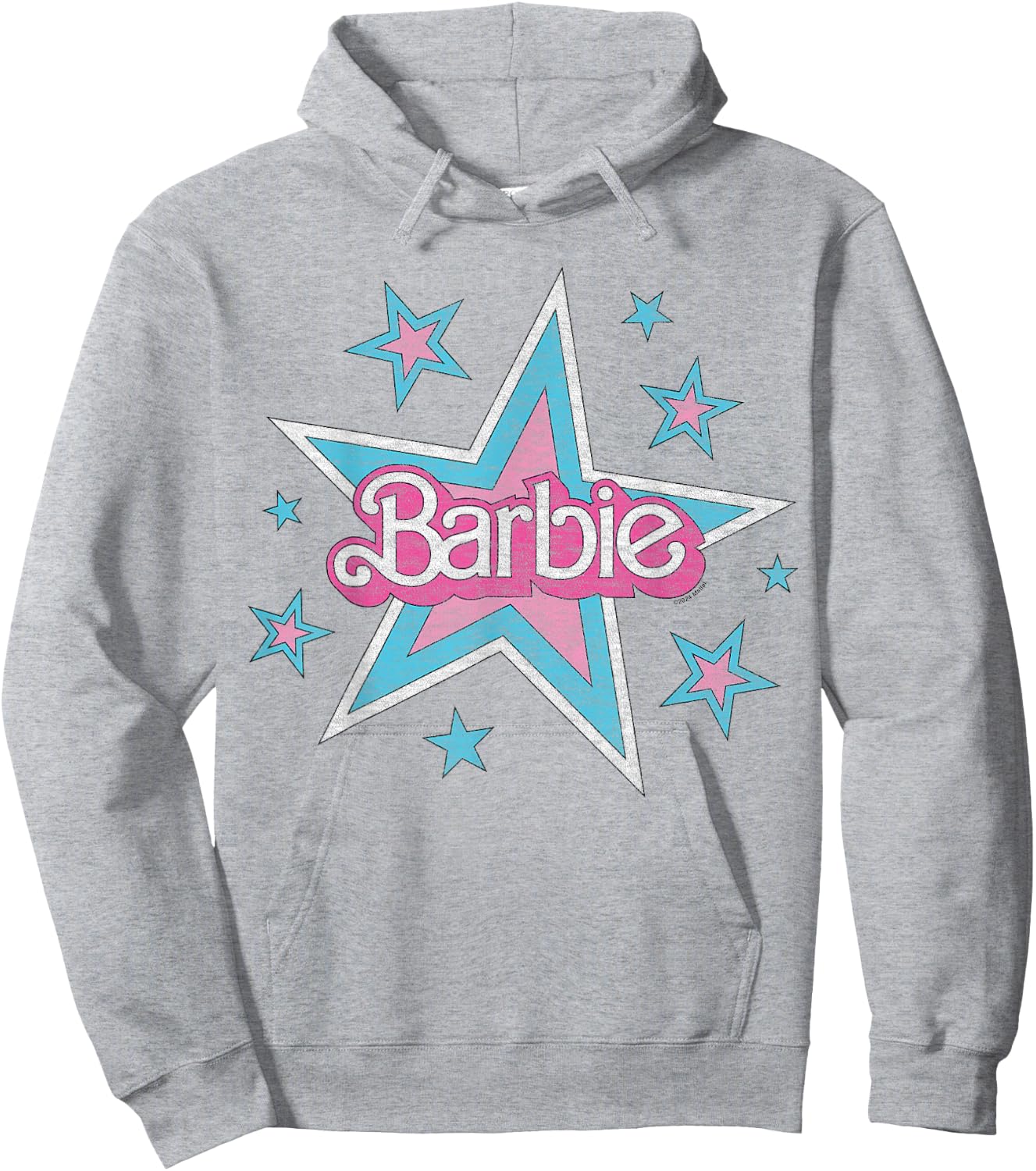 Barbie - Vintage Logo with Stars Hoodie - Hoodie | Ash