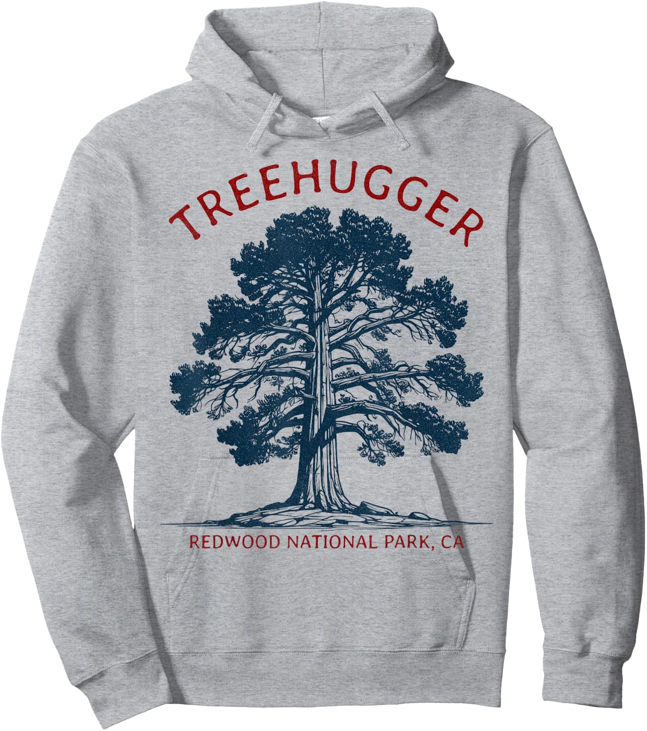 Treehugger, Redwood National Park, USA, California Hoodie - Hoodie | Ash