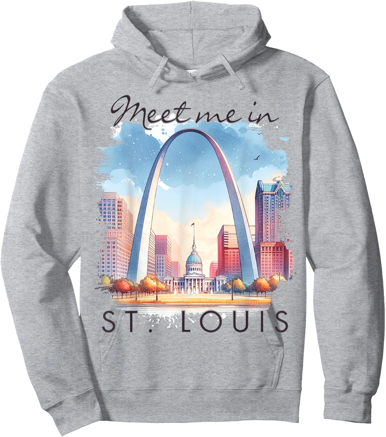 St. Louis Missouri Travel Lover Trip Meet Me In St. Louis Hoodie - Hoodie | Ash