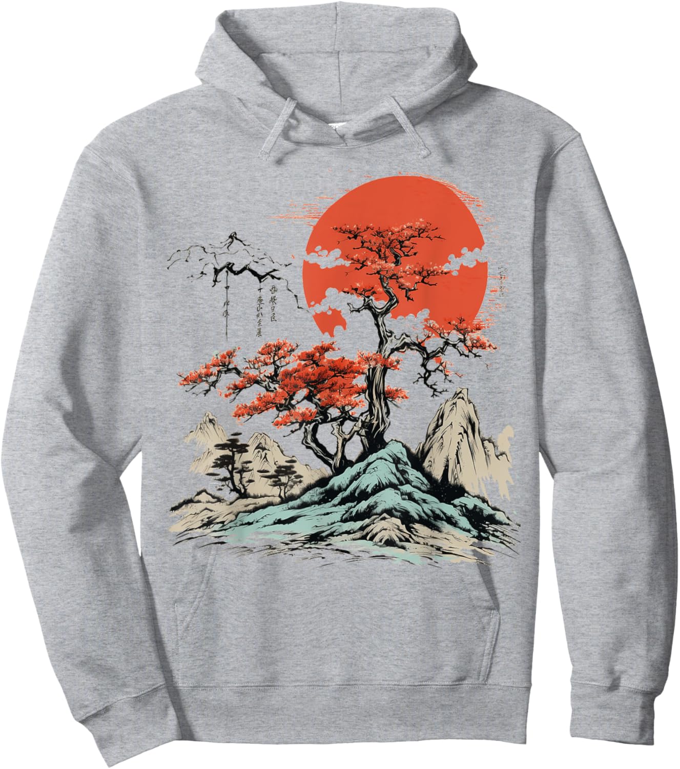 Asian Landscape Scenery Graphic Men Women Boys Girls Hoodie - Hoodie | Ash