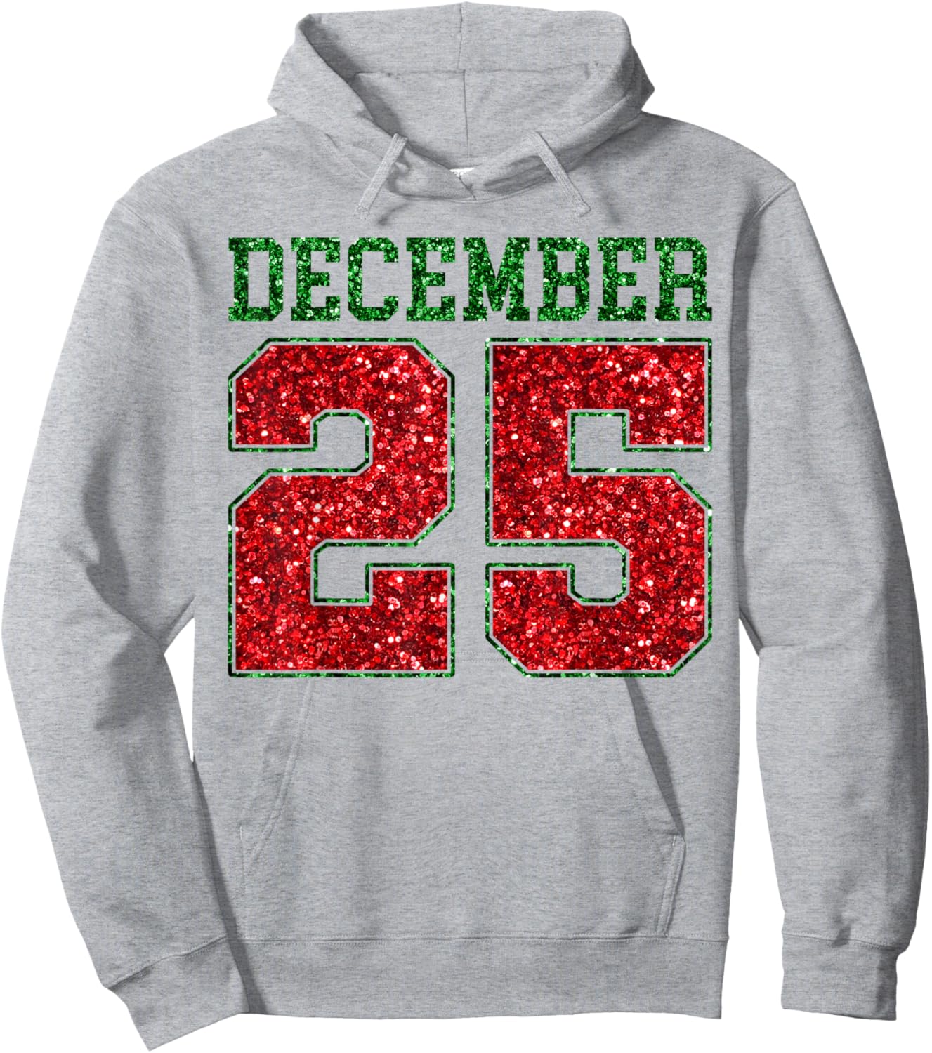 Merry Christmas December 25 Funny Family Christmas 2 Sided Hoodie - Hoodie | Ash