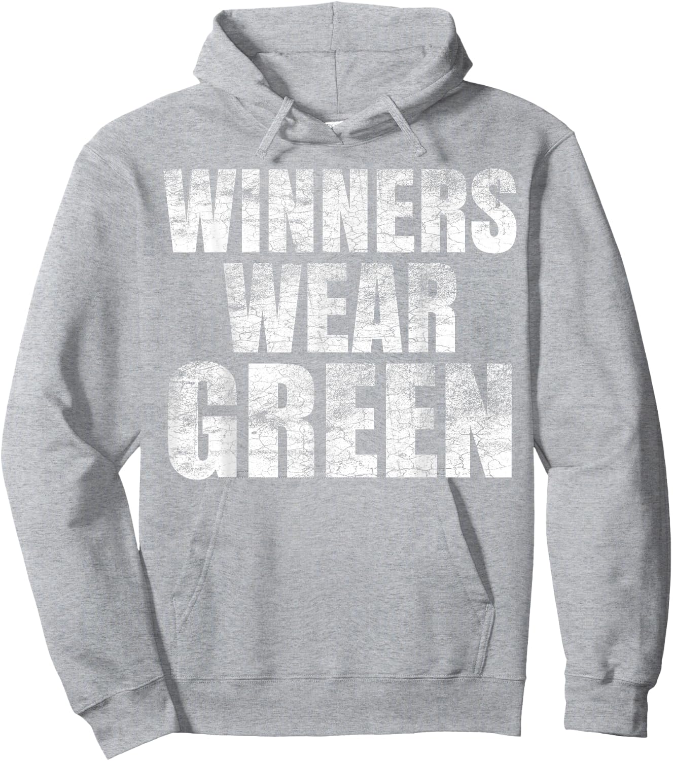 Winners Wear Green Color War Camp Team Game Competition Hoodie - Hoodie | Ash