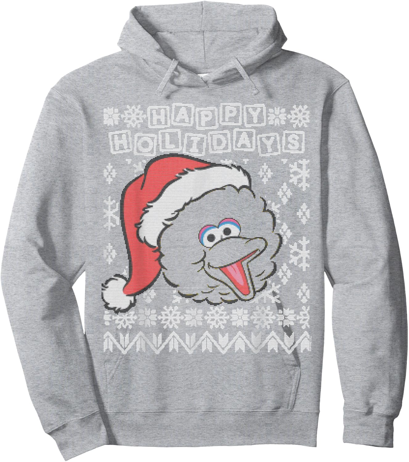Sesame Street Big Bird Ugly Christmas Hoodie - Hoodie | Ash