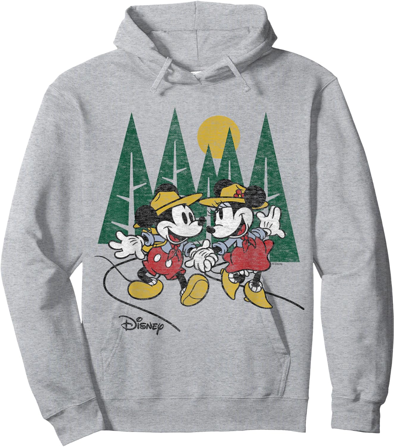 Disney - Mickey Minnie Hiking Hoodie - Hoodie | Ash