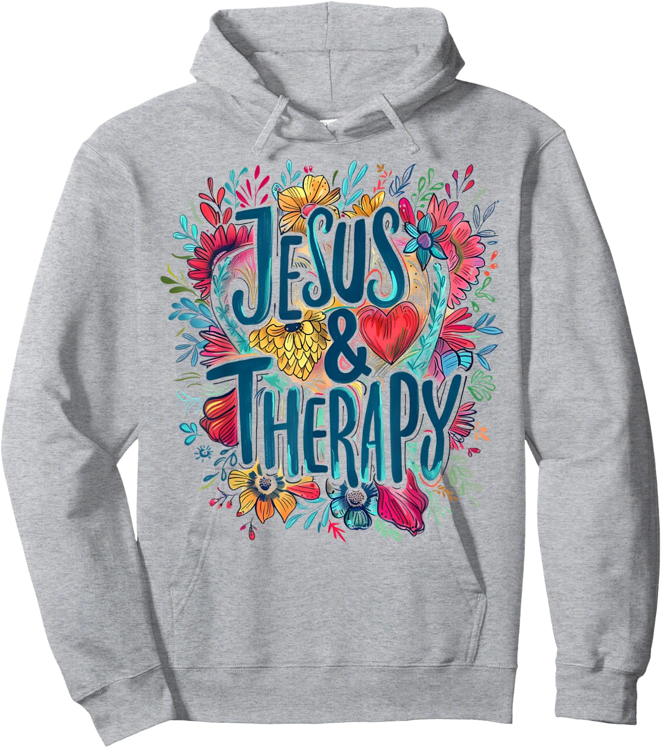Jesus and Therapy Hoodie - Hoodie | Ash