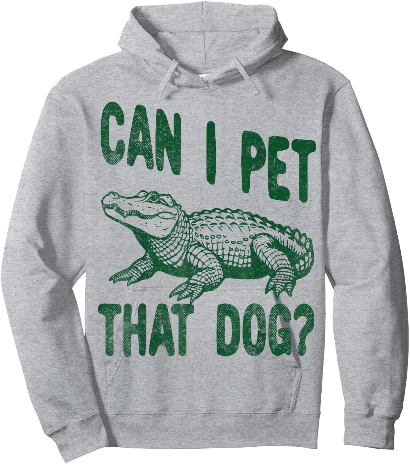 Can I Pet that dog Funny alligator Zoo worker reptile lover Hoodie - Hoodie | Ash