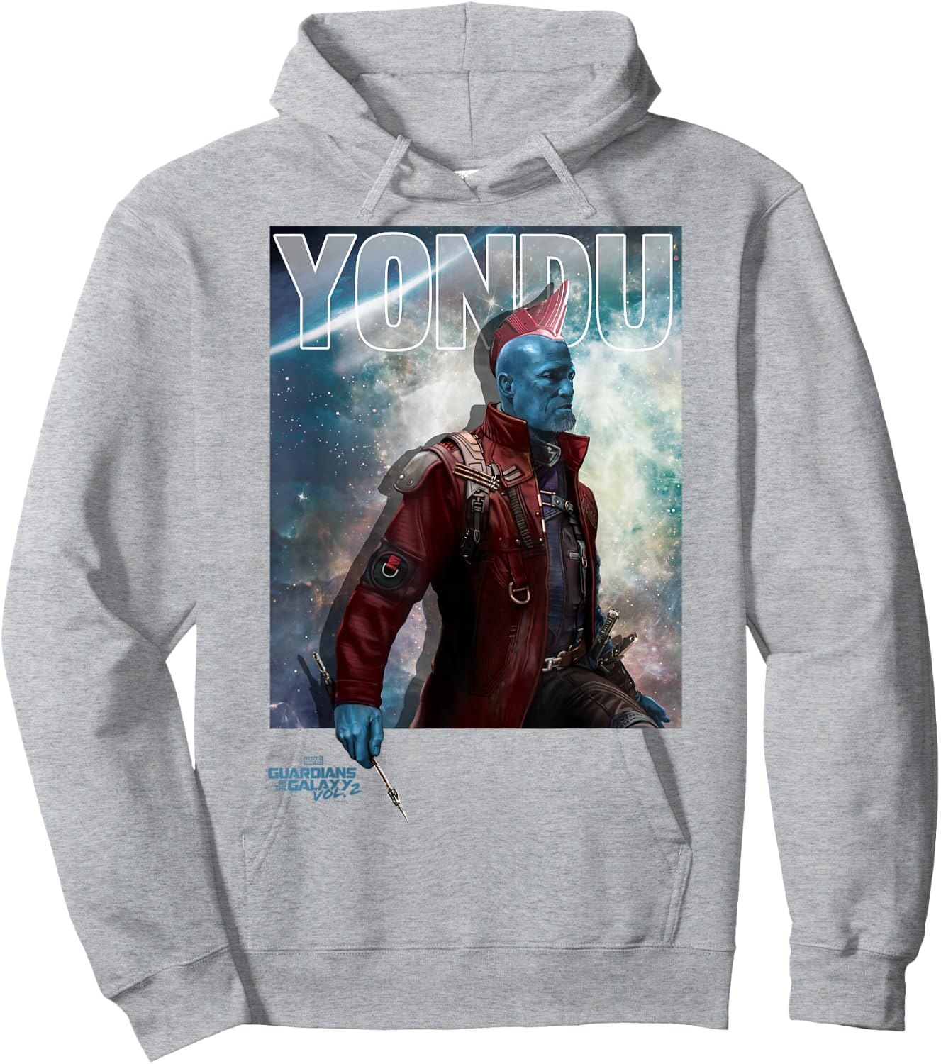 Marvel Guardians of the Galaxy Vol 2 Yondu Space Portrait Hoodie - Hoodie | Ash