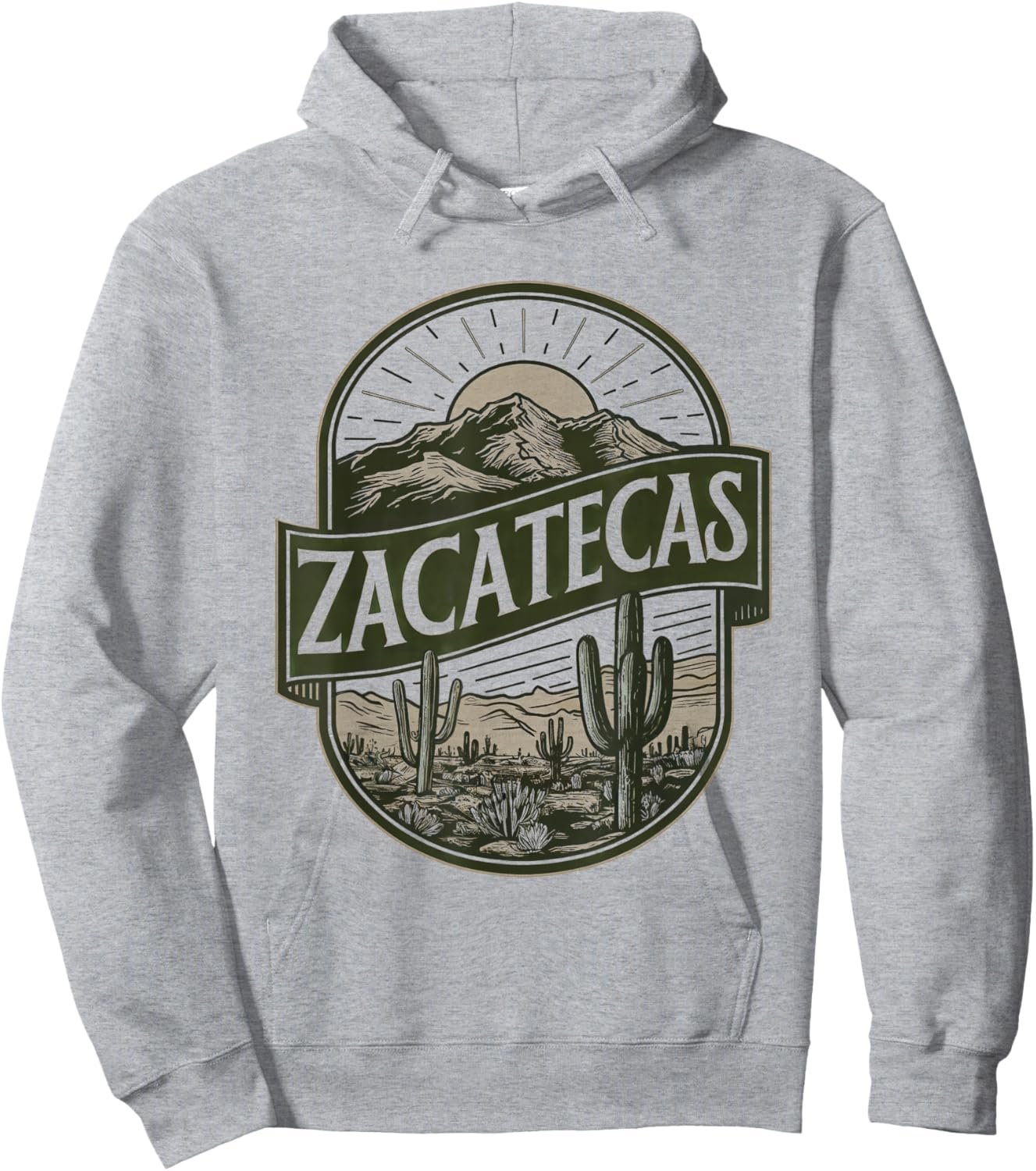 Zacatecas Mexico Souvenir Hoodie - Hoodie | Ash