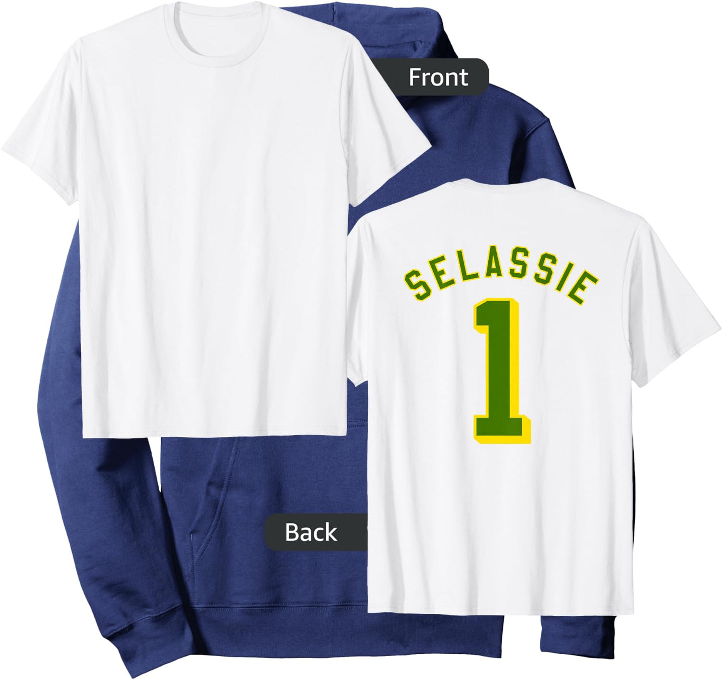Haile Selassie 1st Jersey Jah Ras Tafari Roots Reggae Rasta Hoodie - Hoodie | Navy