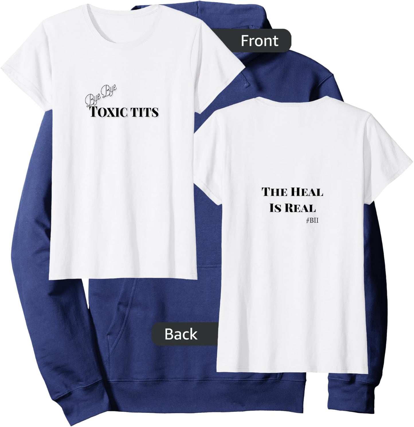 Breast Implant Illness Awareness Explant Warrior Hoodie - Hoodie | Navy