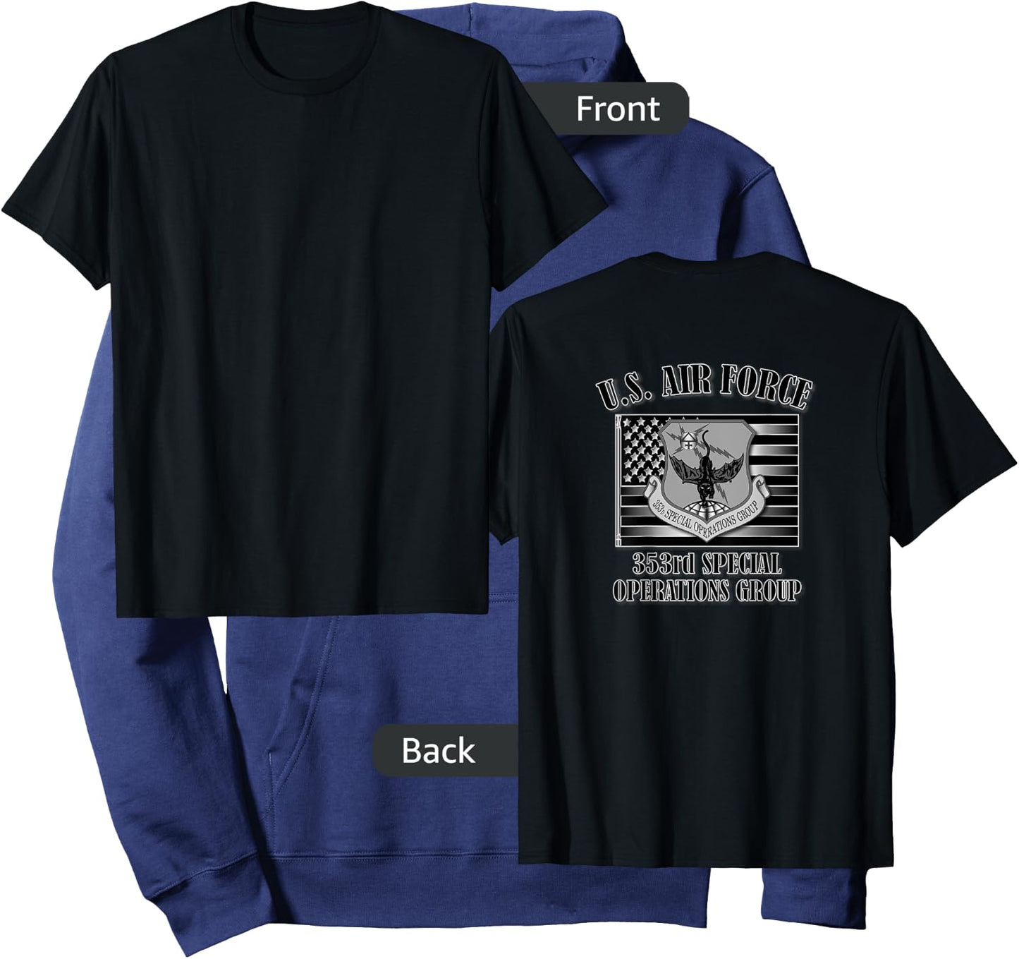 U.S. Air Force 353rd Special Operations Group (Back Design) Hoodie - Hoodie | Navy