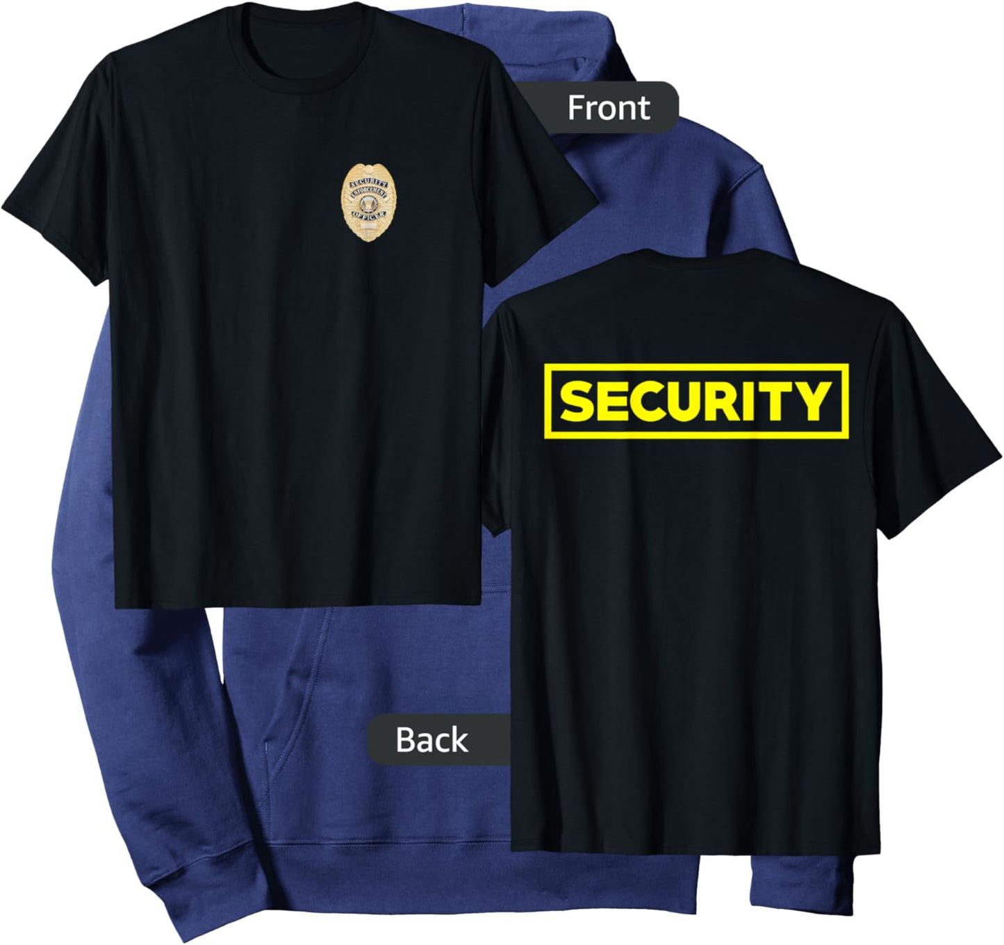 Security Officer Enforcement Badge Police Guards Duty Hoodie - Hoodie | Navy