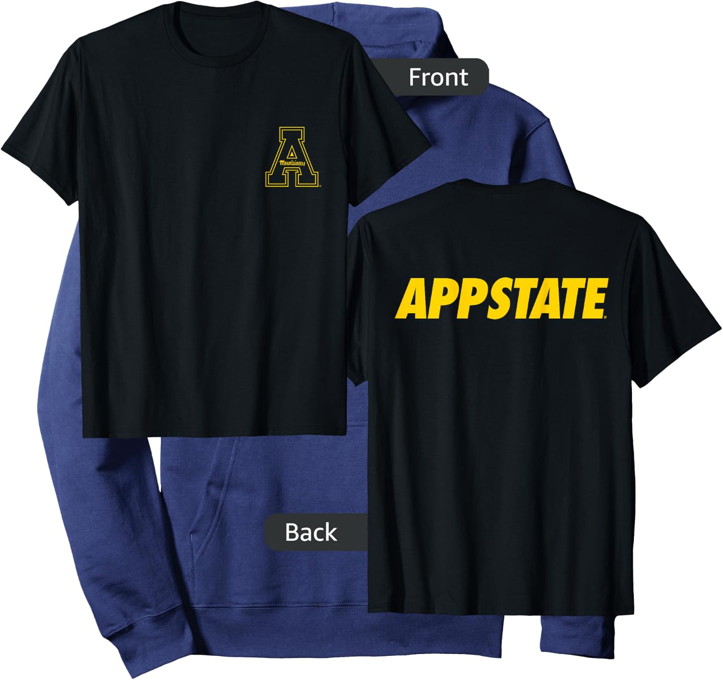 App State Mountaineers | Official NCAA | T1APPSP01 Hoodie - Hoodie | Navy