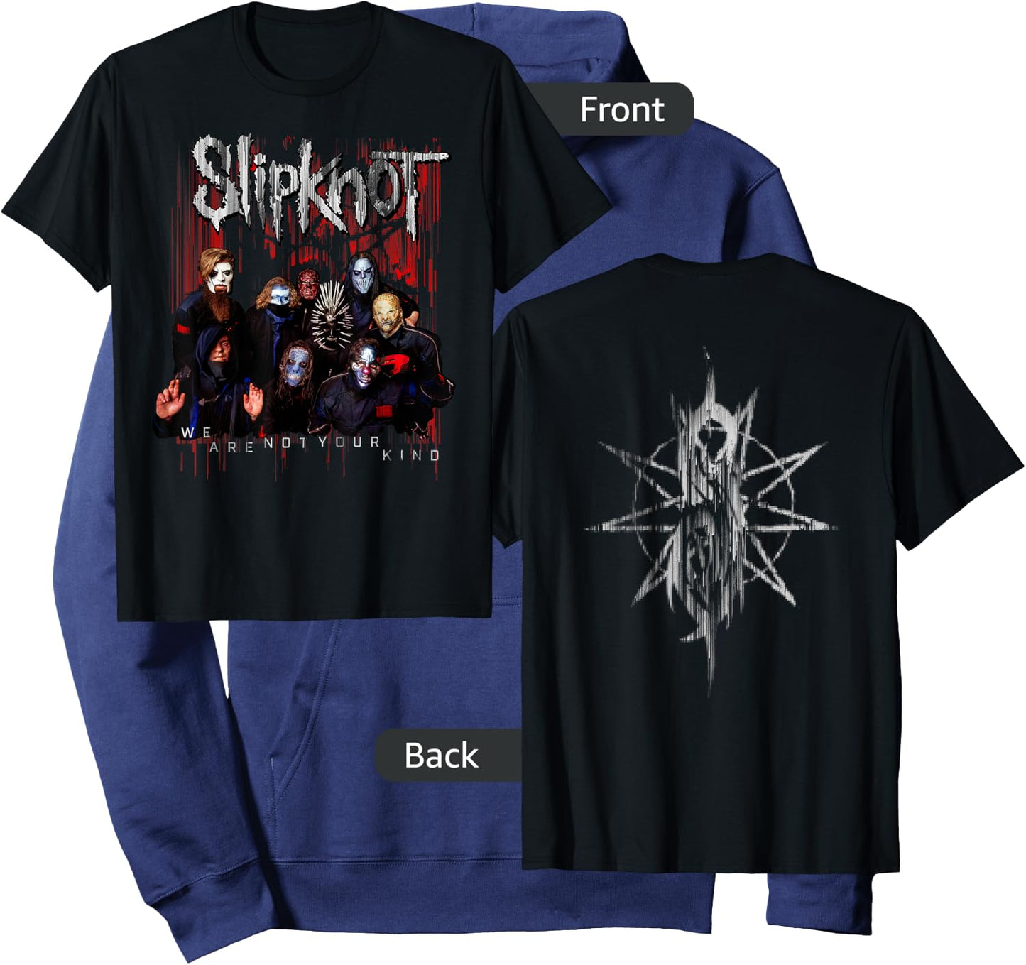 Slipknot Official We Are Not Your Kind Red Group Hoodie - Hoodie | Navy