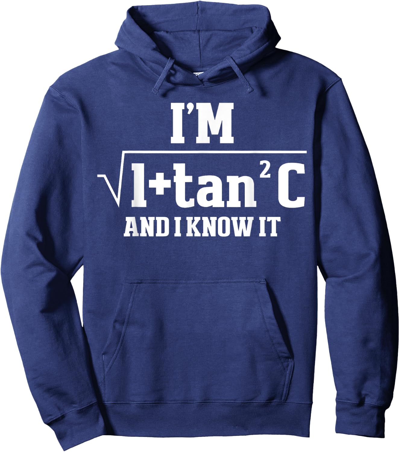 I'm Sec C And I Know It Trigonometry Formula Math Humor Hoodie - Hoodie | Navy