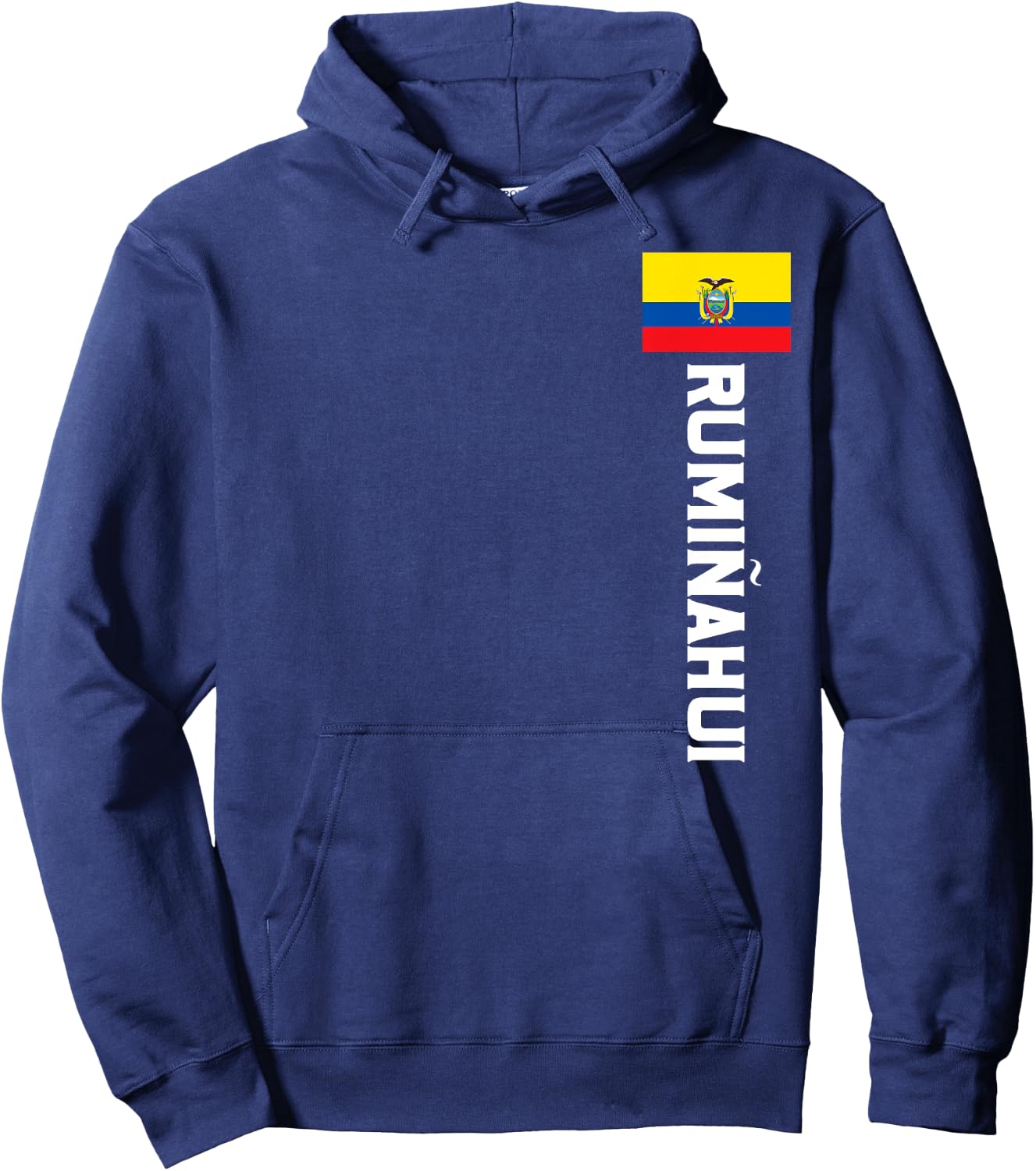 Rumiñahui Ecuador Flag Emblem Escudo Bandera Hoodie - Hoodie | Navy