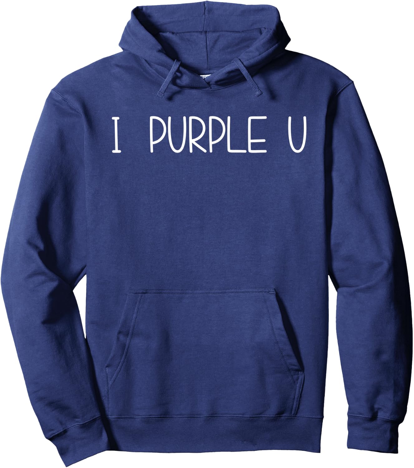 I Purple U K-Pop Fan Hoodie - Hoodie | Navy