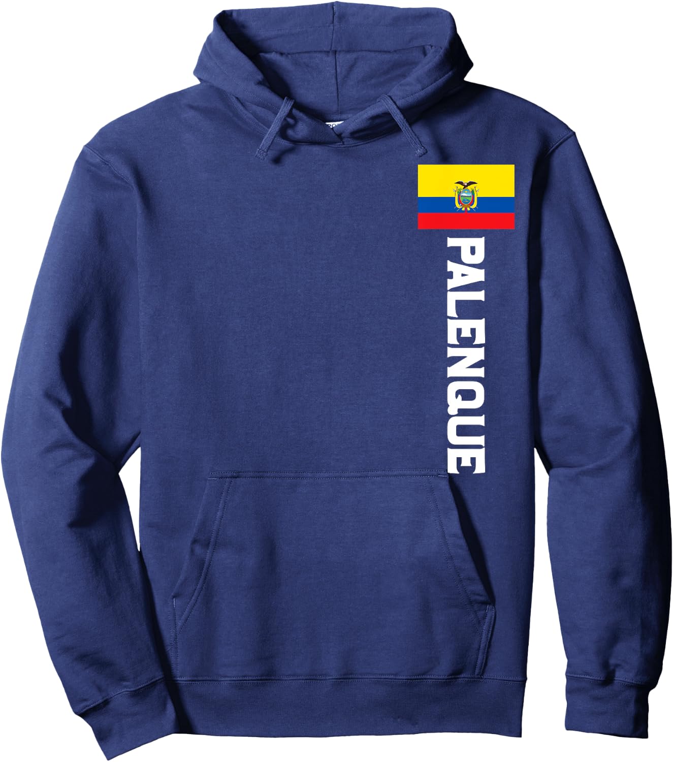 Palenque Ecuador Flag Emblem Escudo Bandera Hoodie - Hoodie | Navy