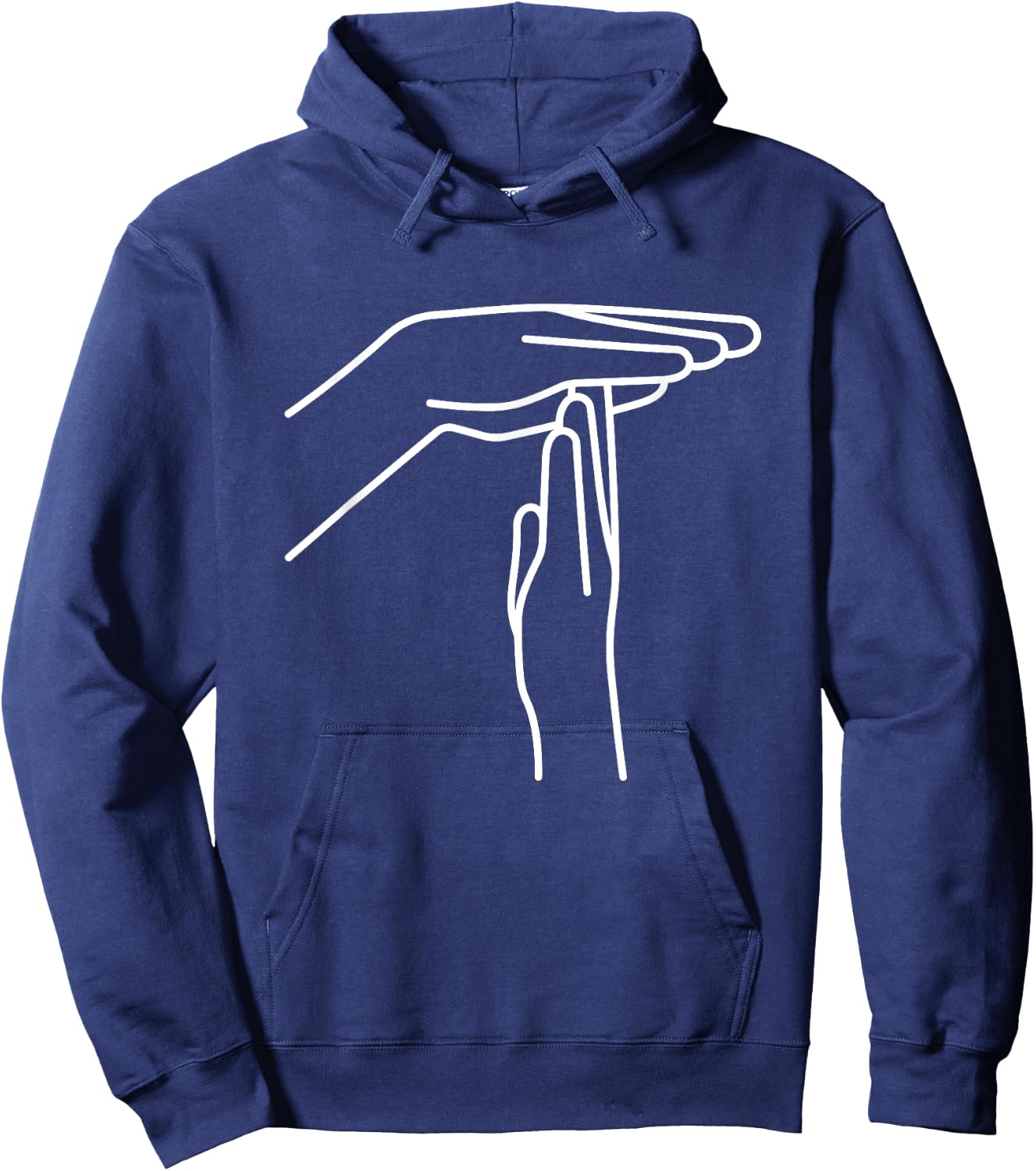 Ref Basketball Technical Foul Hand Symbol - Sign Language Hoodie - Hoodie | Navy