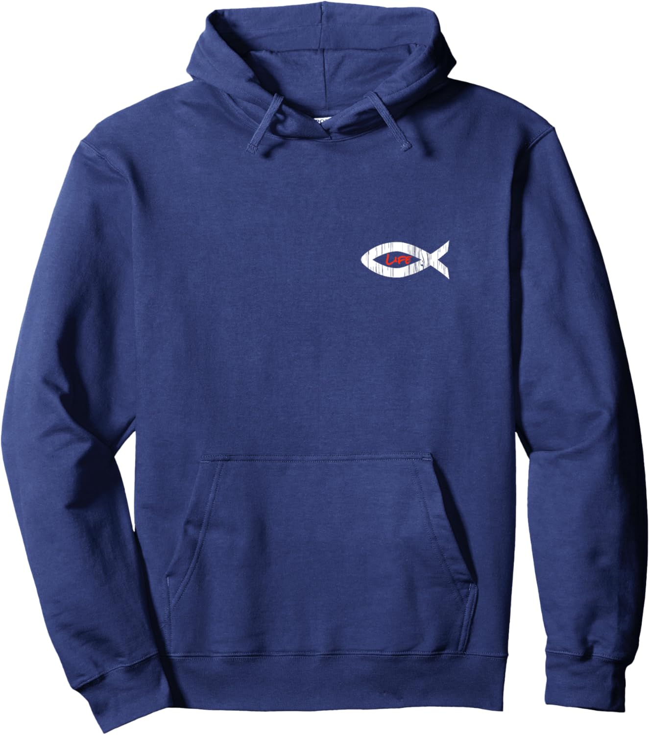Christian Fish Symbol Hoodie - Hoodie | Navy