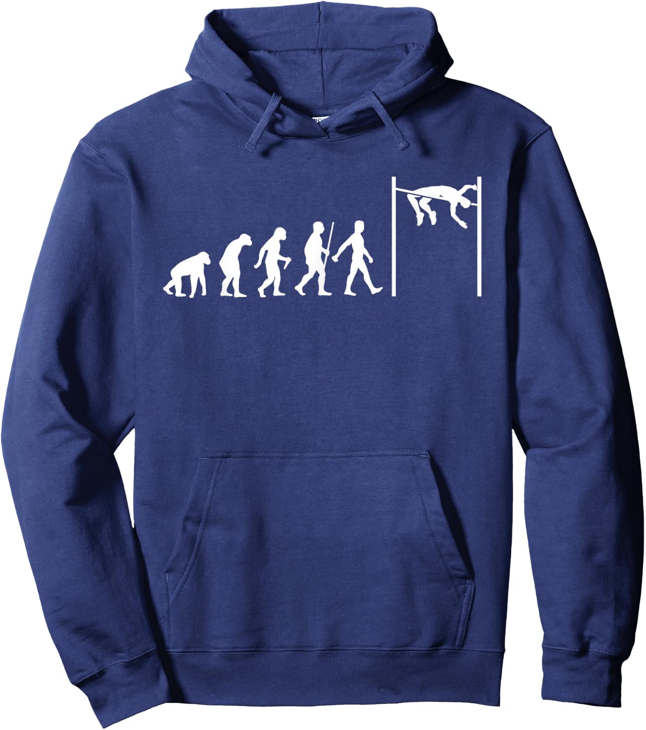 Funny High Jump Art Women Track & Field High Jumping Hoodie - Hoodie | Navy