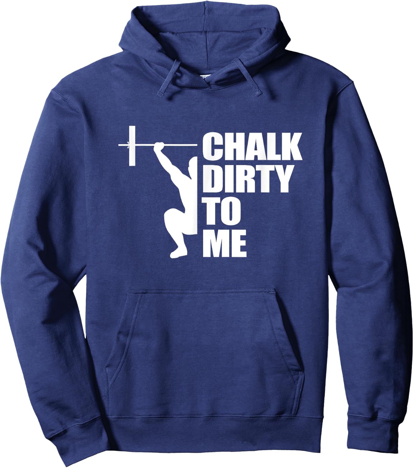 Weightlifing Barbell - Funny Workout Gym Weightlifter Hoodie - Hoodie | Navy