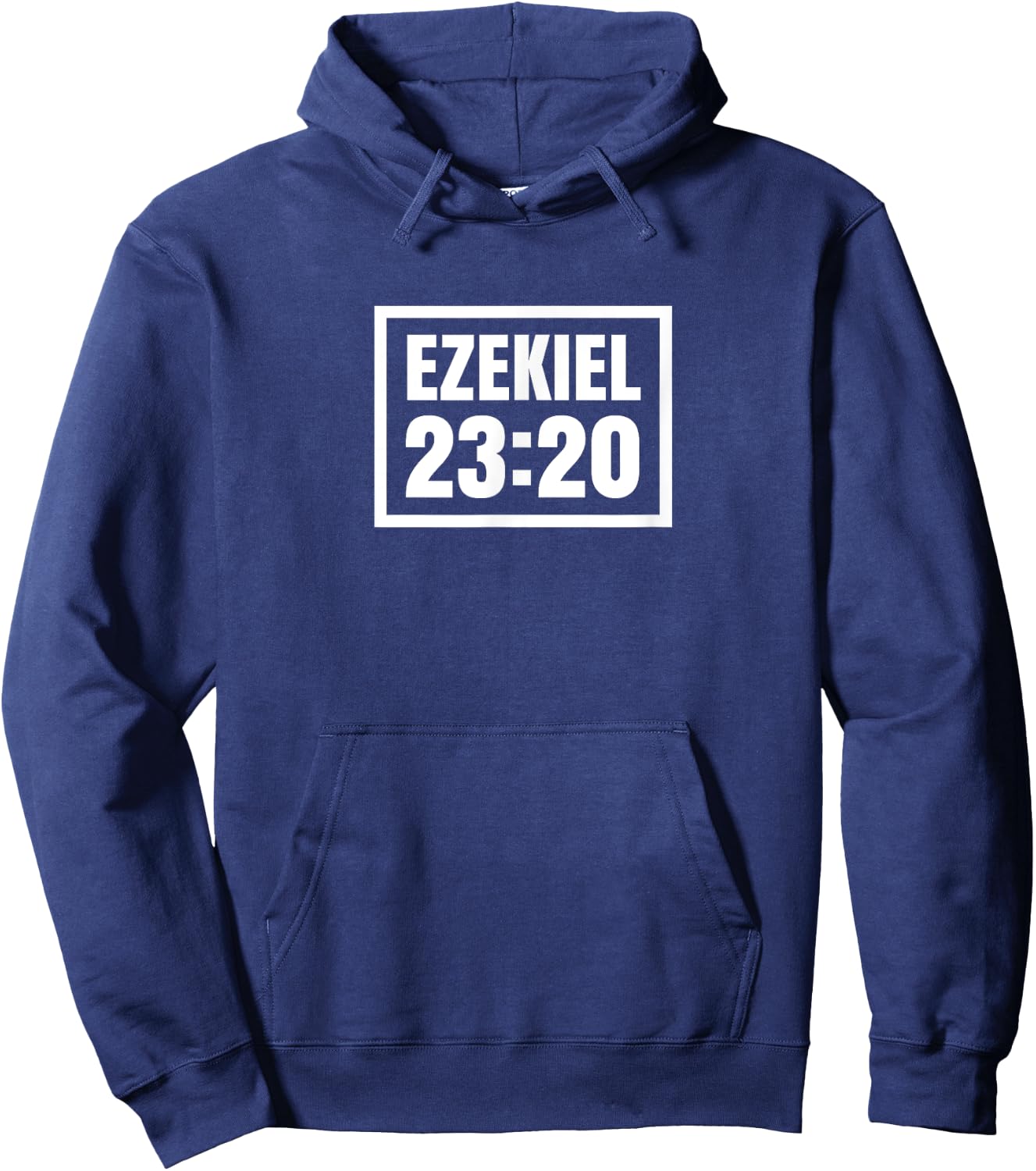 Hesekiel 23:20 Graphic Bible Verse Religious Hoodie - Hoodie | Navy