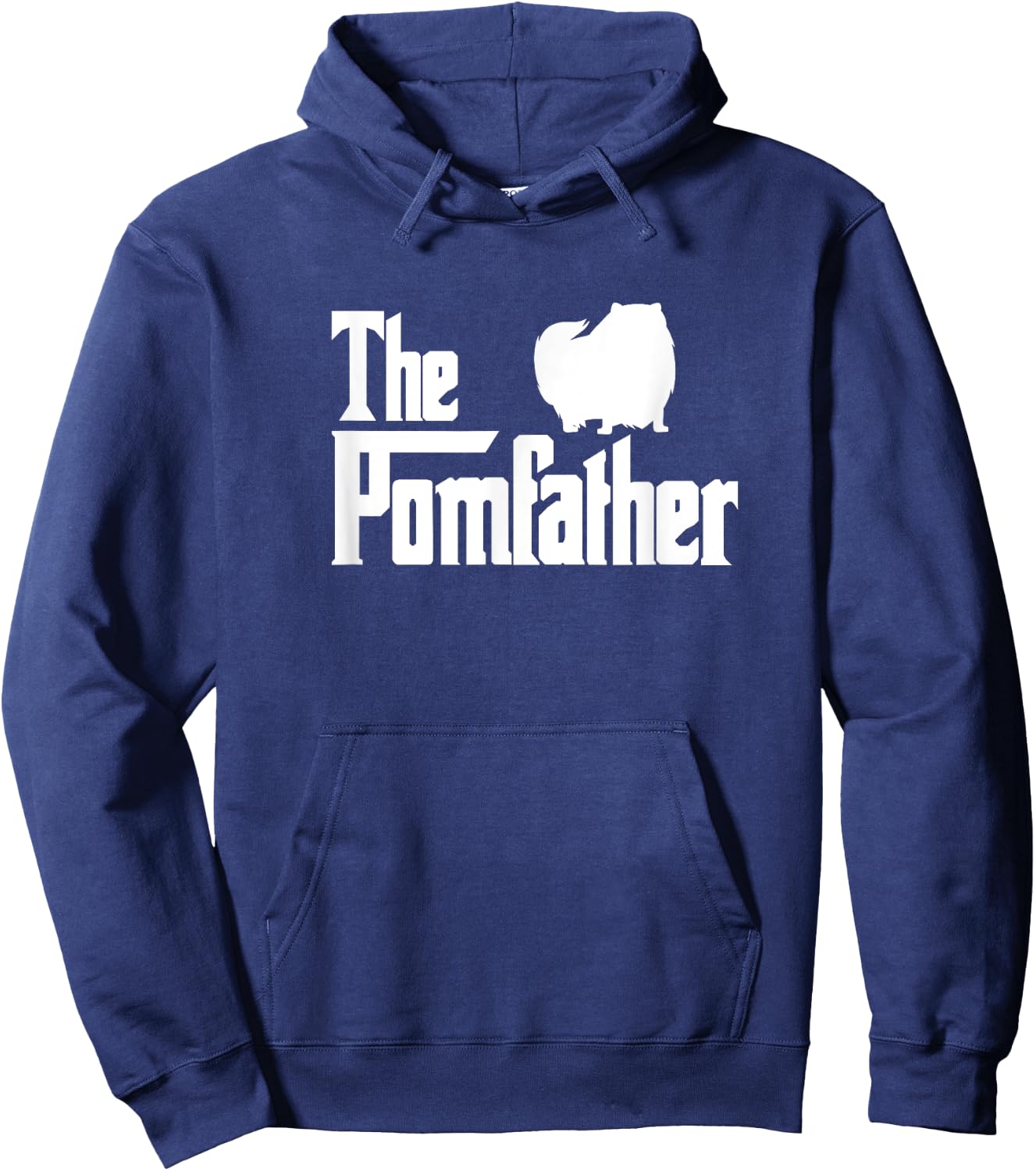 The Pomfather Pomeranian Dog Dad Father Father's Day Hoodie - Hoodie | Navy