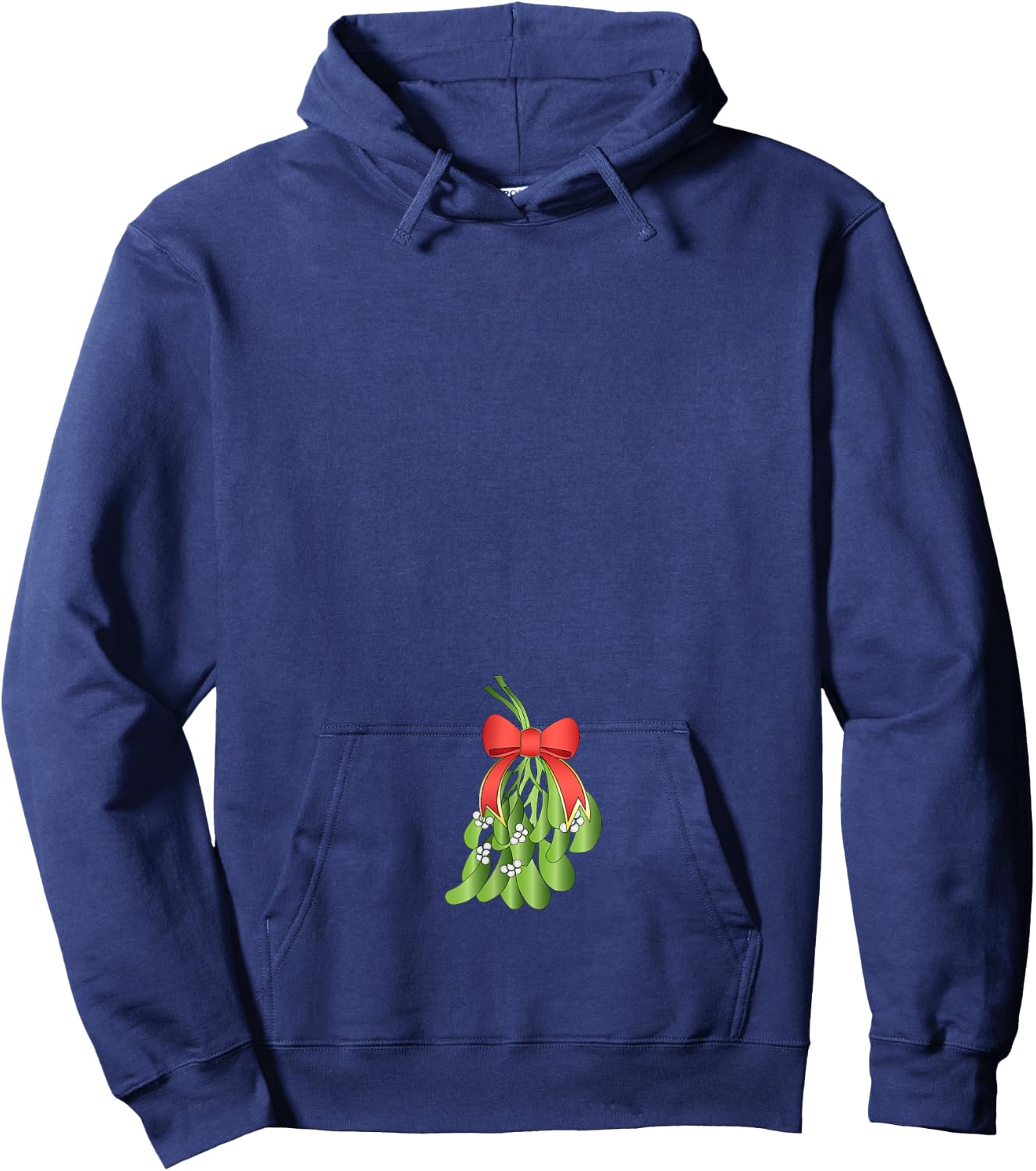 MISTLETOE Dirty Santa Xmas Funny Adult Humor Ugly Shirt Gift Hoodie - Hoodie | Navy