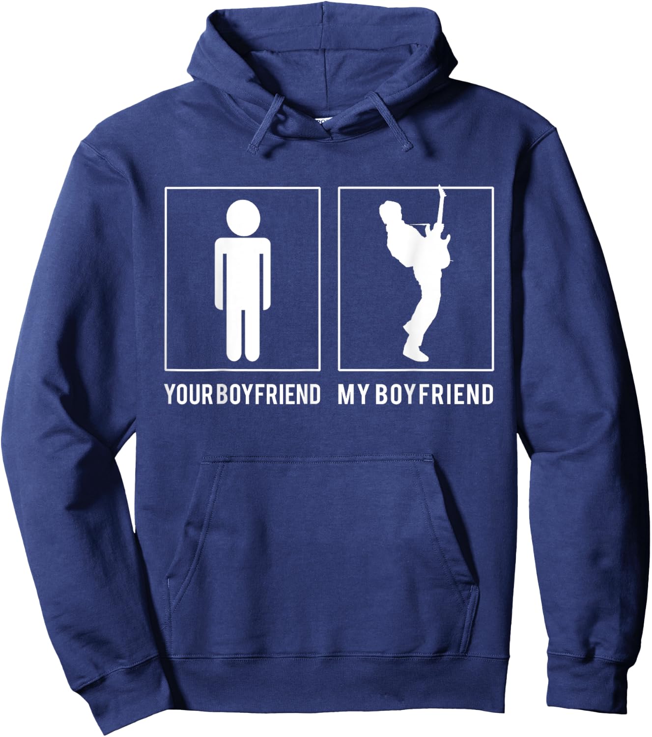 Guitarist Your - My Boyfriend Hoodie - Hoodie | Navy
