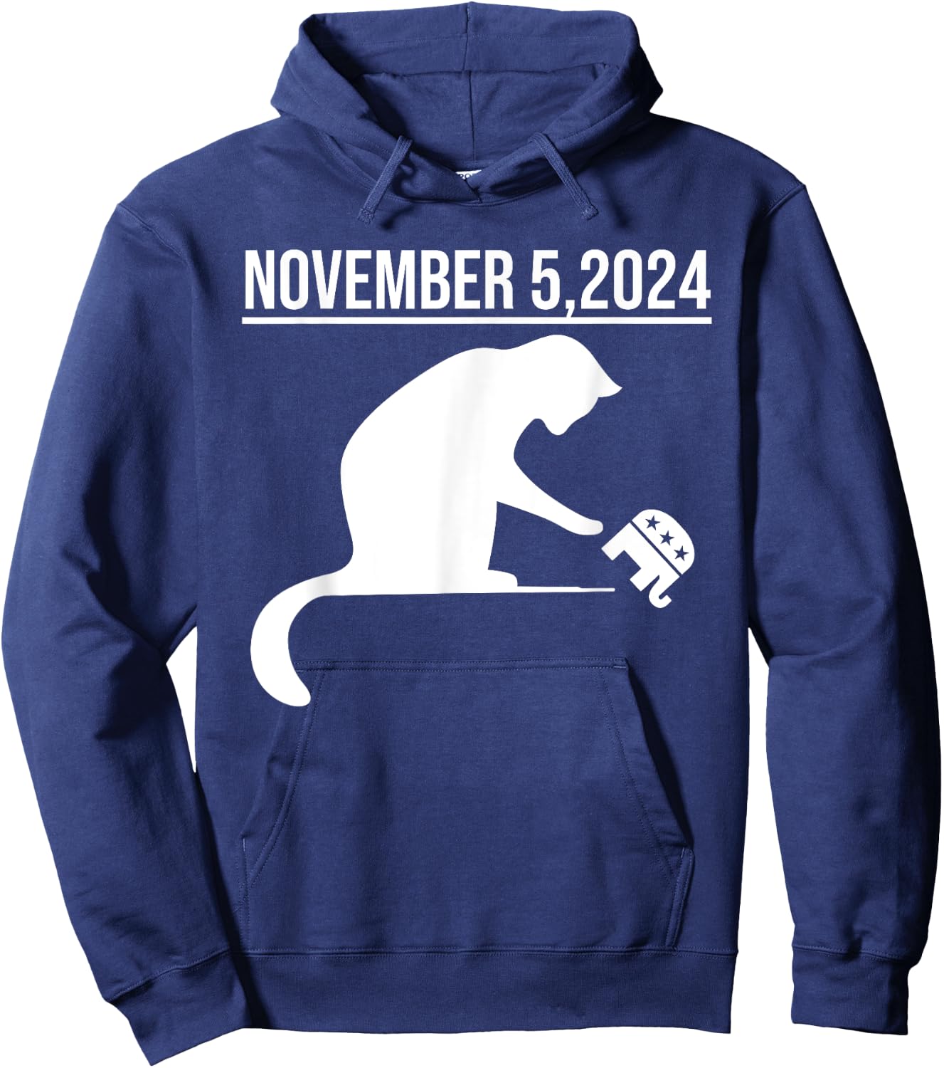 November 5 2024 The Revenge Of The Cat Ladies Cats Kamala Hoodie - Hoodie | Navy