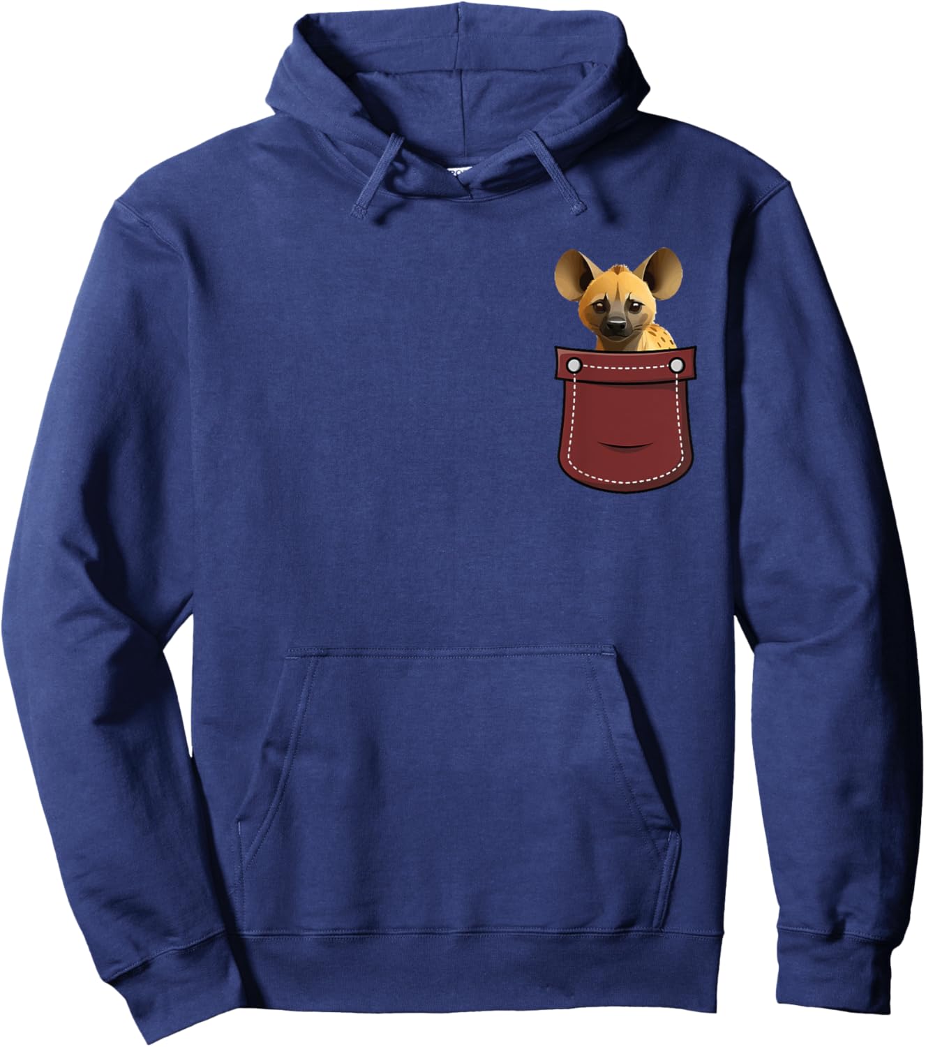 Painted Dog Lover Hunting African Wild Dog Gifts -Adults -Kids Black Short Sleeve African Wild Dog Cartoon Animal Hoodie - Hoodie | Navy