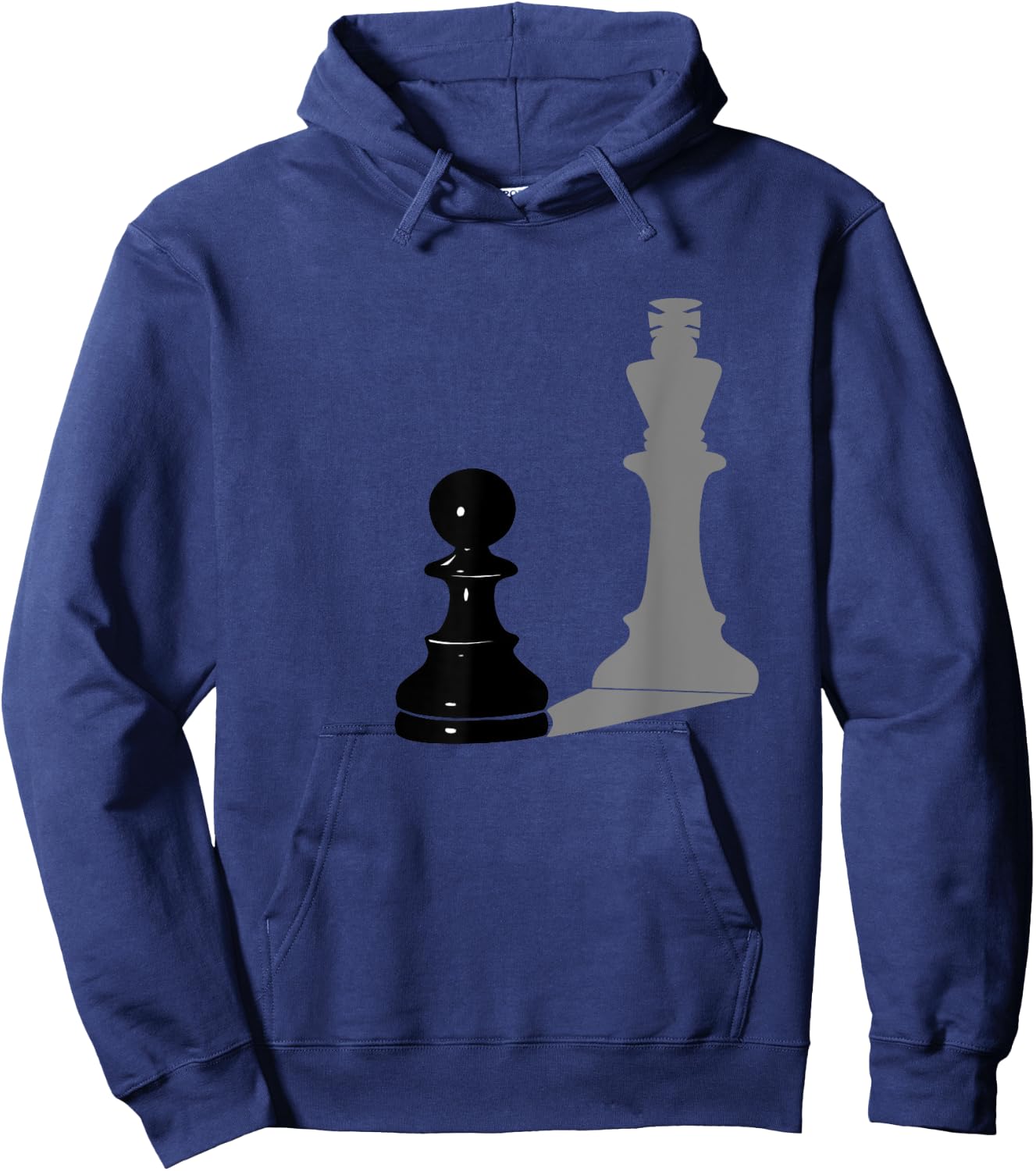 Chess Pawn with King Shadow Hoodie - Hoodie | Navy