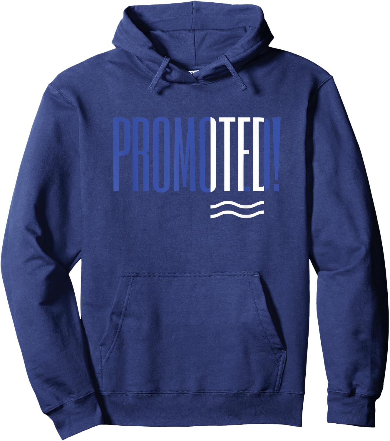 Super Blues Fandom Garms - MDS ITFC PROMOTED! Ipswich Town Fan Fun Promotion Graphic , Small, Black Hoodie - Hoodie | Navy