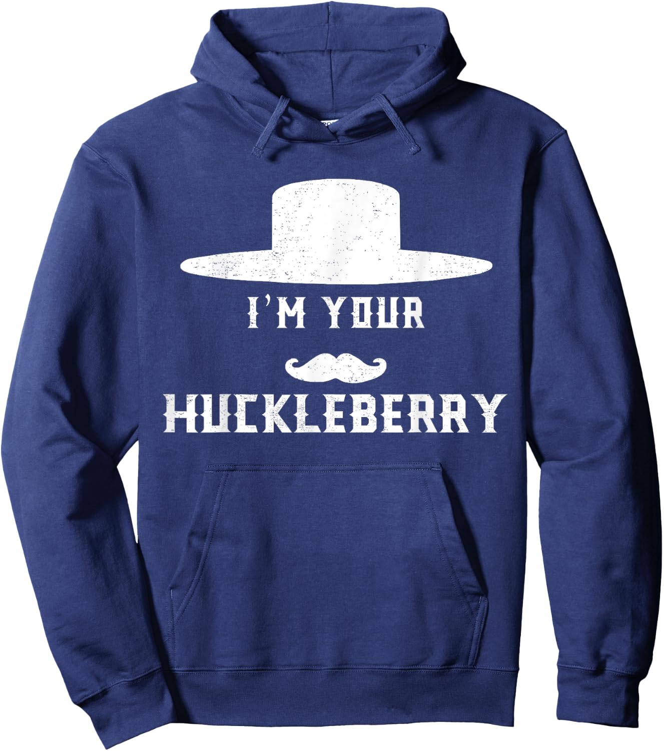 I'm Your Vintage Arts Western Movies Apparel Huckleberrys Hoodie - Hoodie | Navy