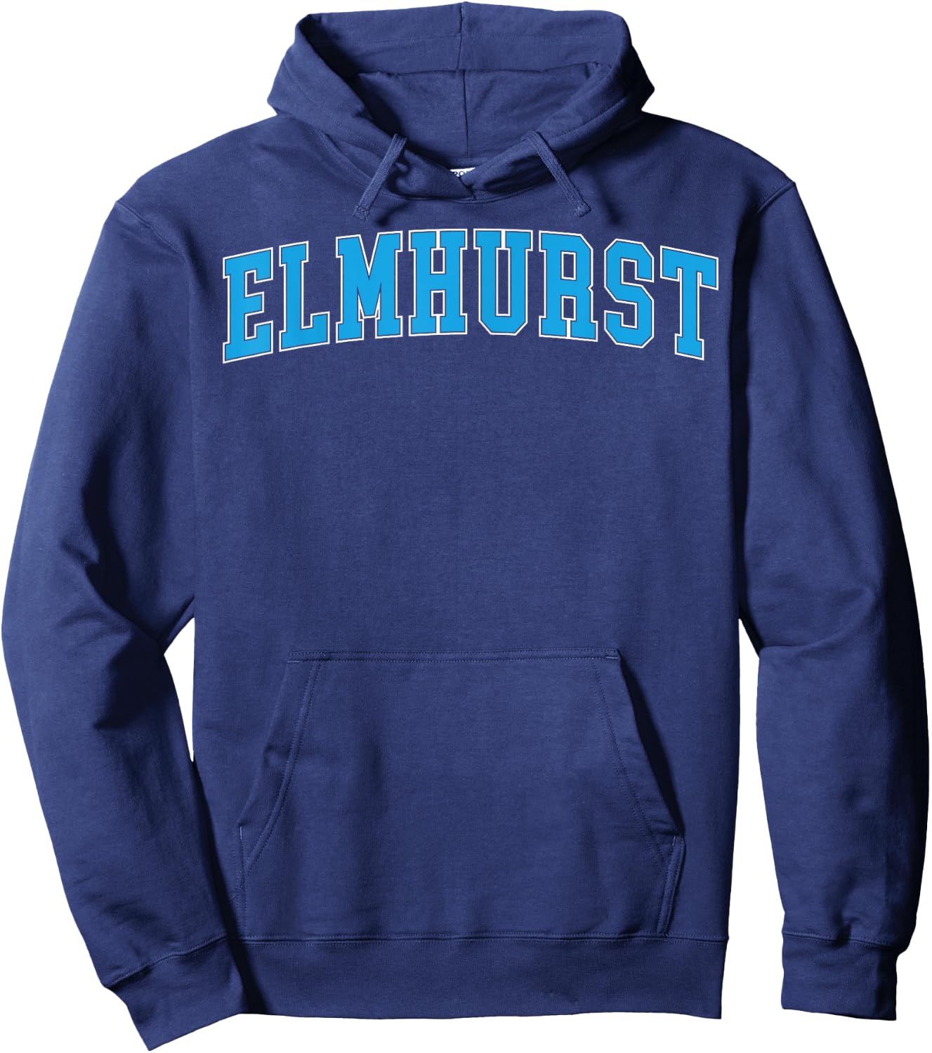 Retro Personalized Elmhurst Name Arch Retro Men Women Hoodie - Hoodie | Navy
