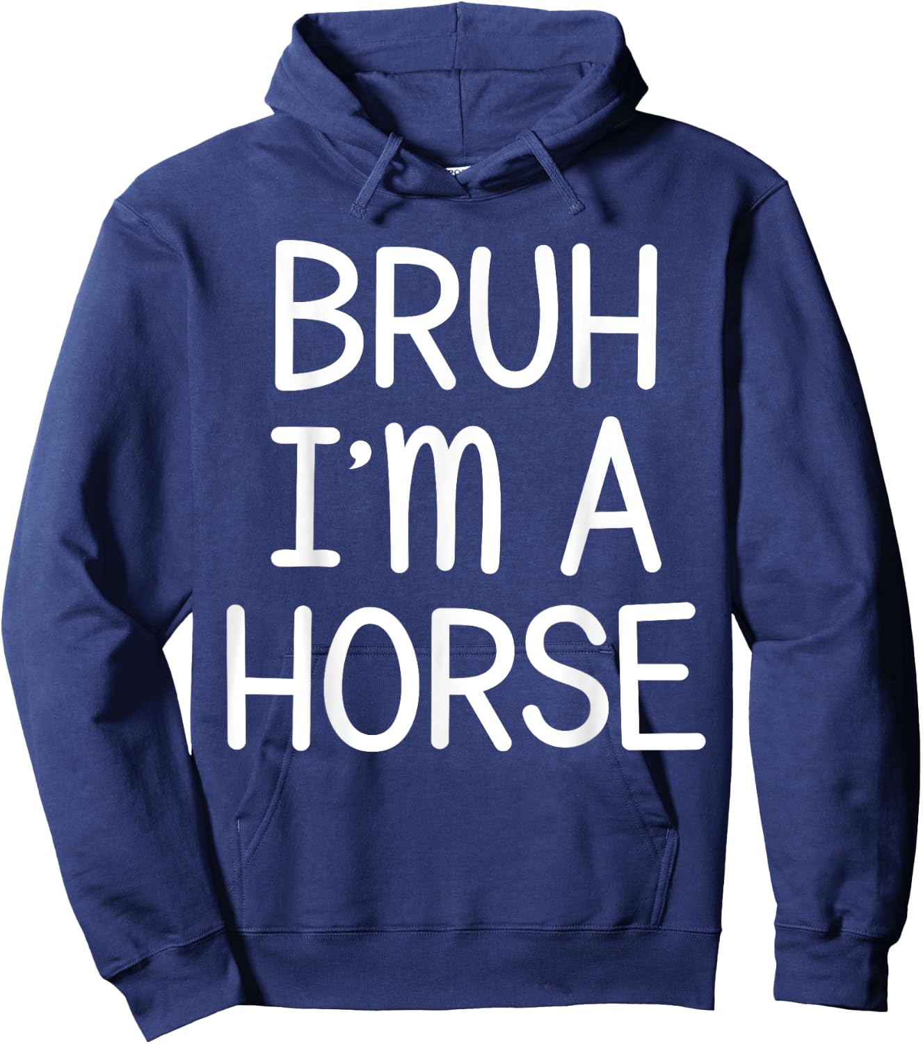 Pretend I'm A Horse Funny Lazy Halloween Costume Party Hoodie - Hoodie | Navy
