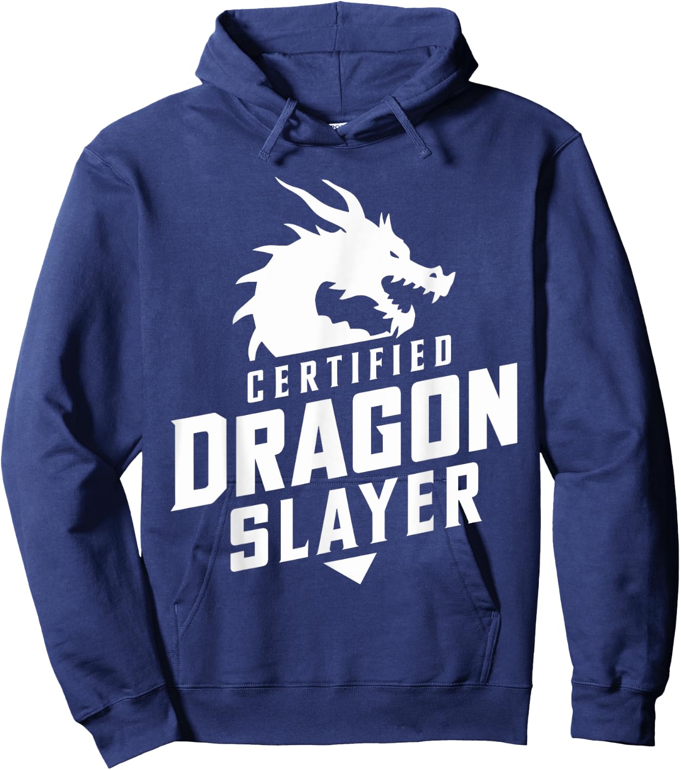 Renaissance Festival, Certified Dragon Slayer, Ren Faire Hoodie - Hoodie | Navy