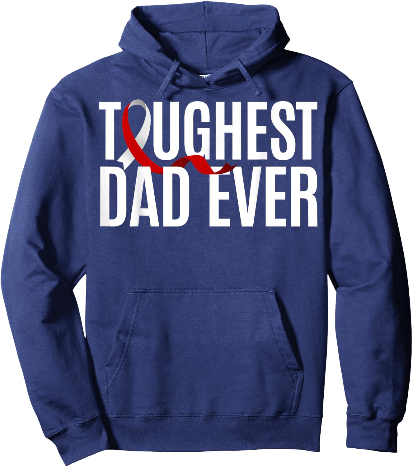 Toughest Dad Ever Squamous Cell Carcinoma Hoodie - Hoodie | Navy